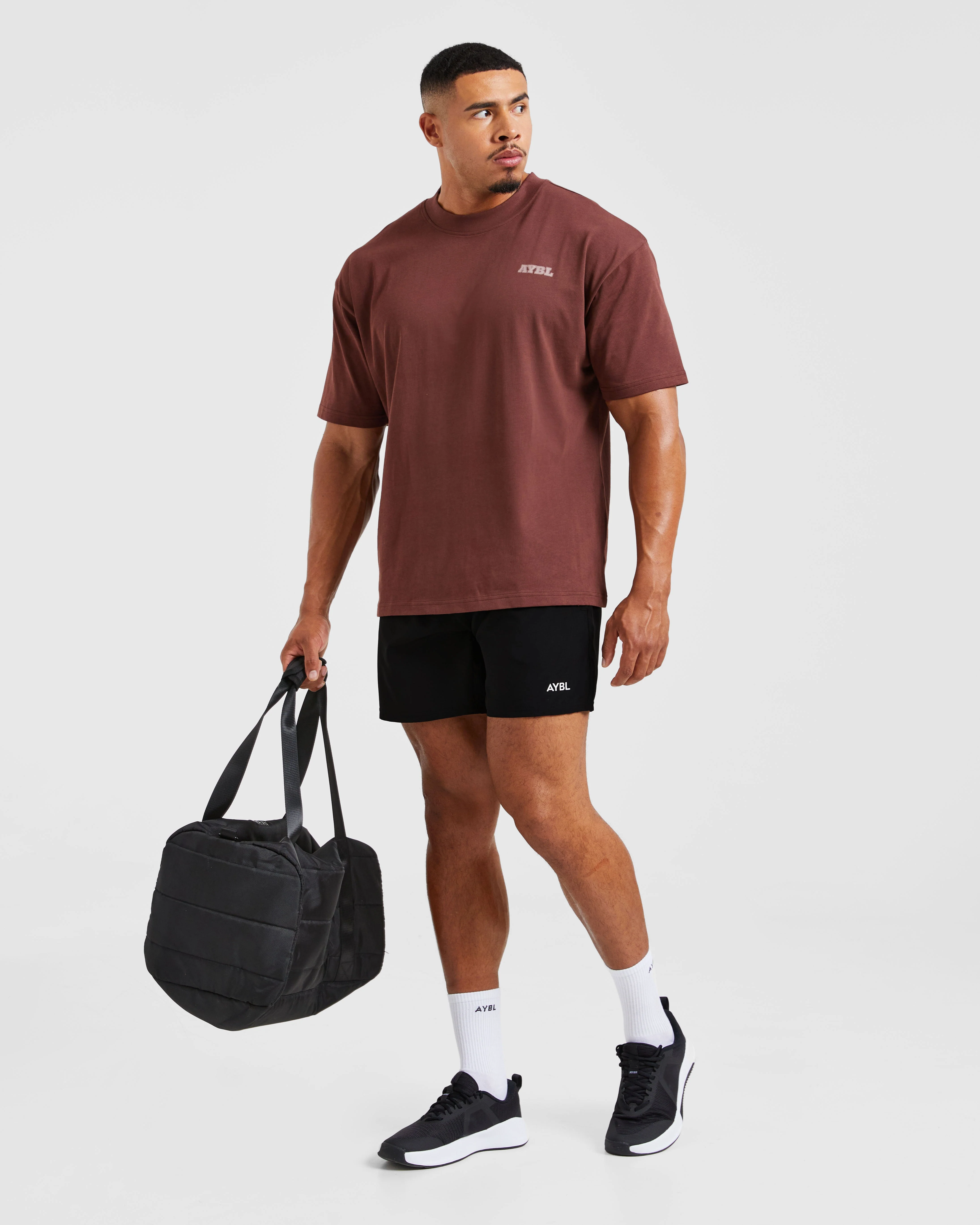 Global Oversized T Shirt - Burnt Red - Image 7