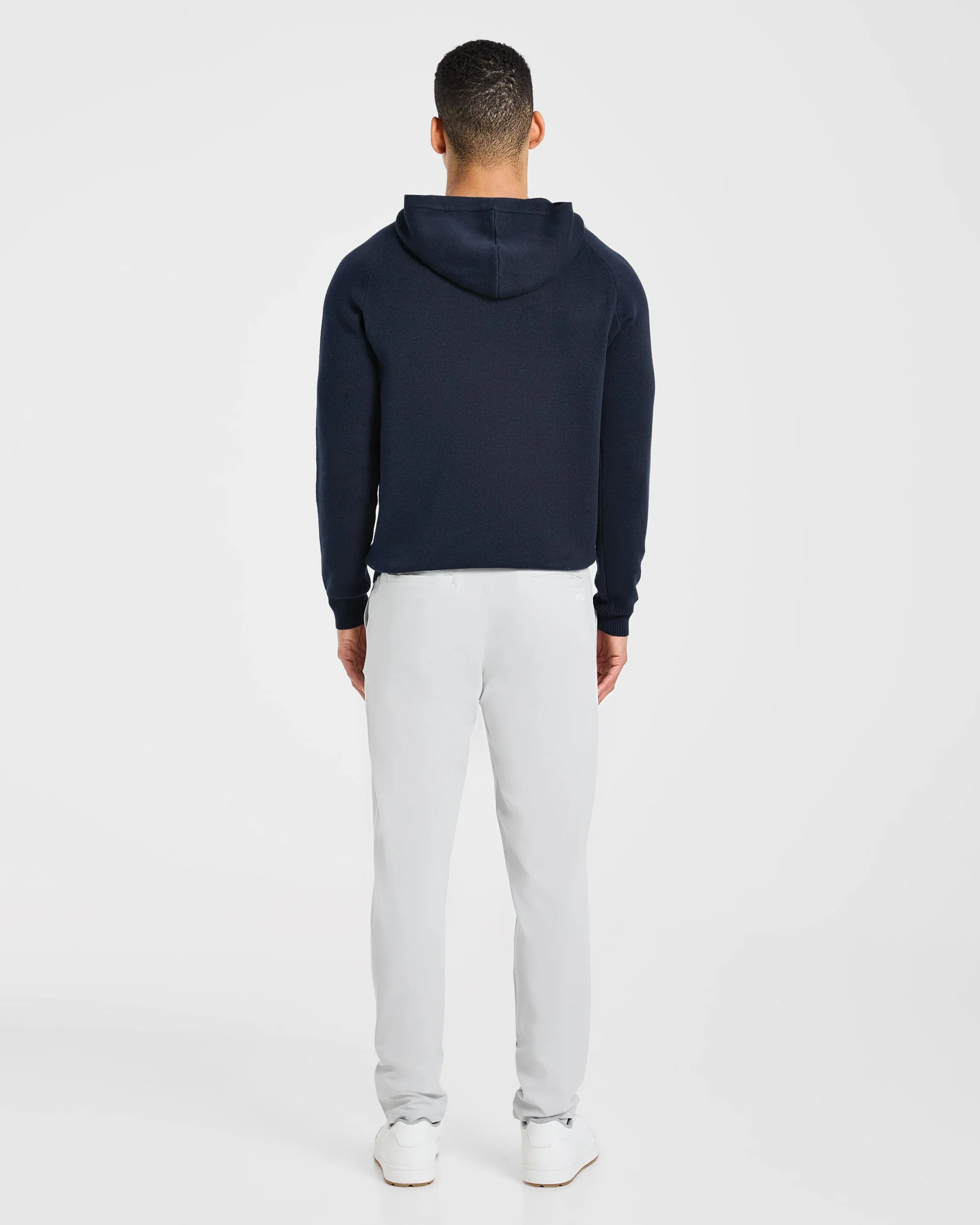 Golf Club Knitted Hoodie - Navy - Image 4