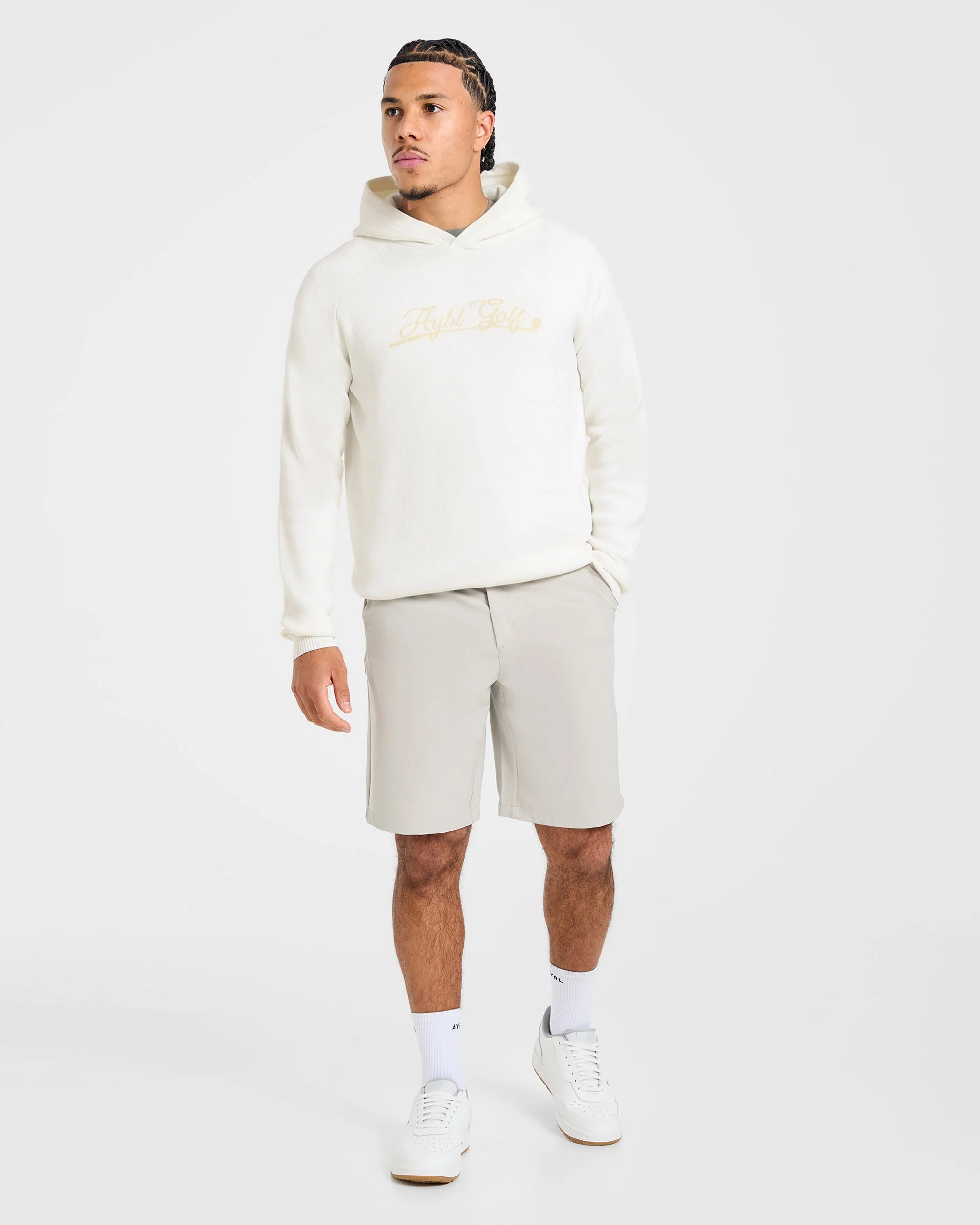 Golf Club Knitted Hoodie - Off White - Image 3