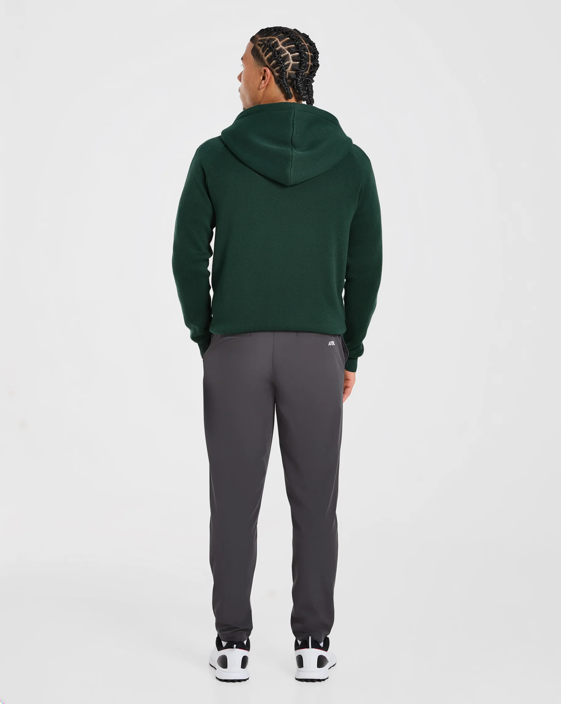 Golf Club Knitted Hoodie - Pine Green - Image 4