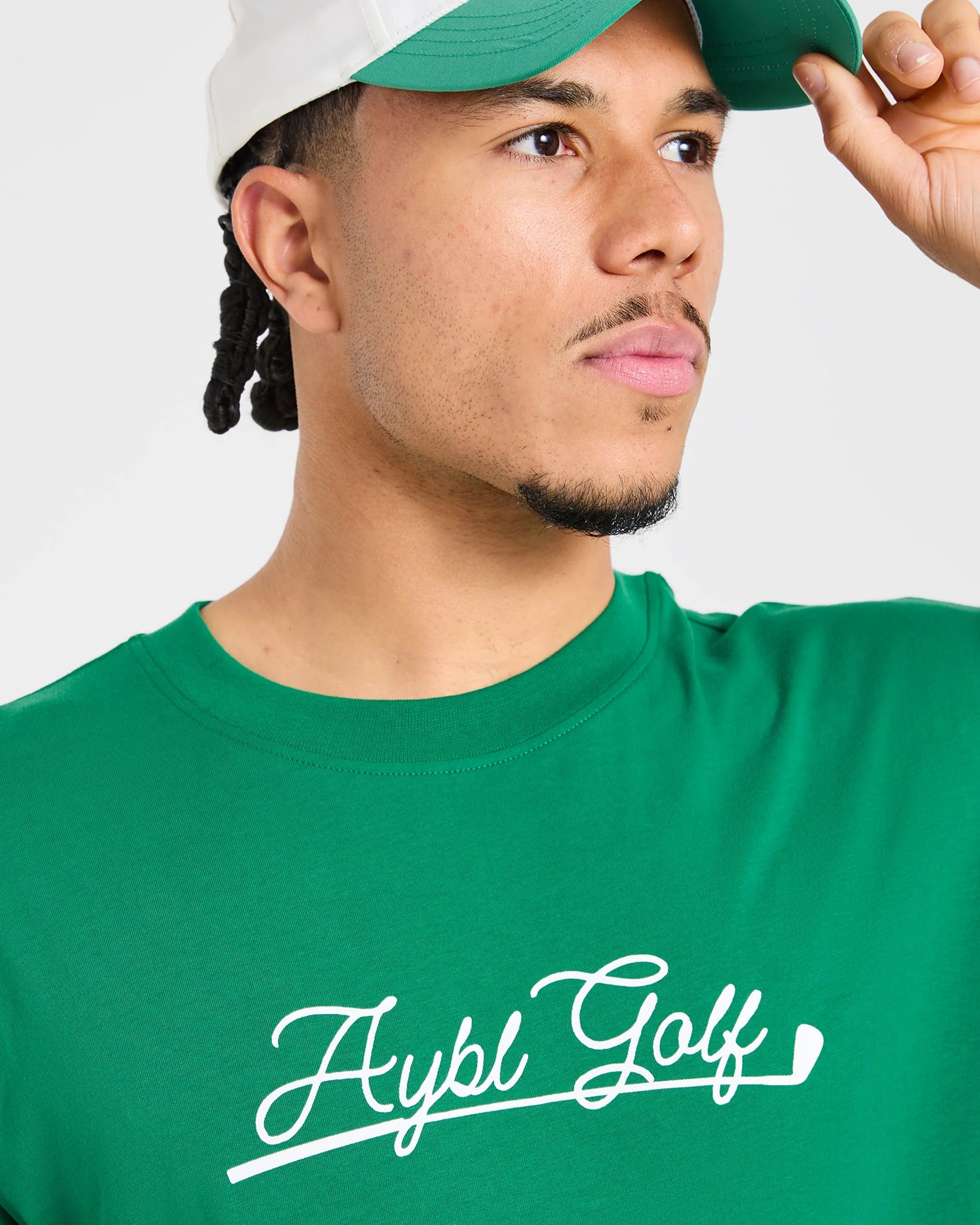 Golf Club T Shirt - Rye Green/Cream - Image 7