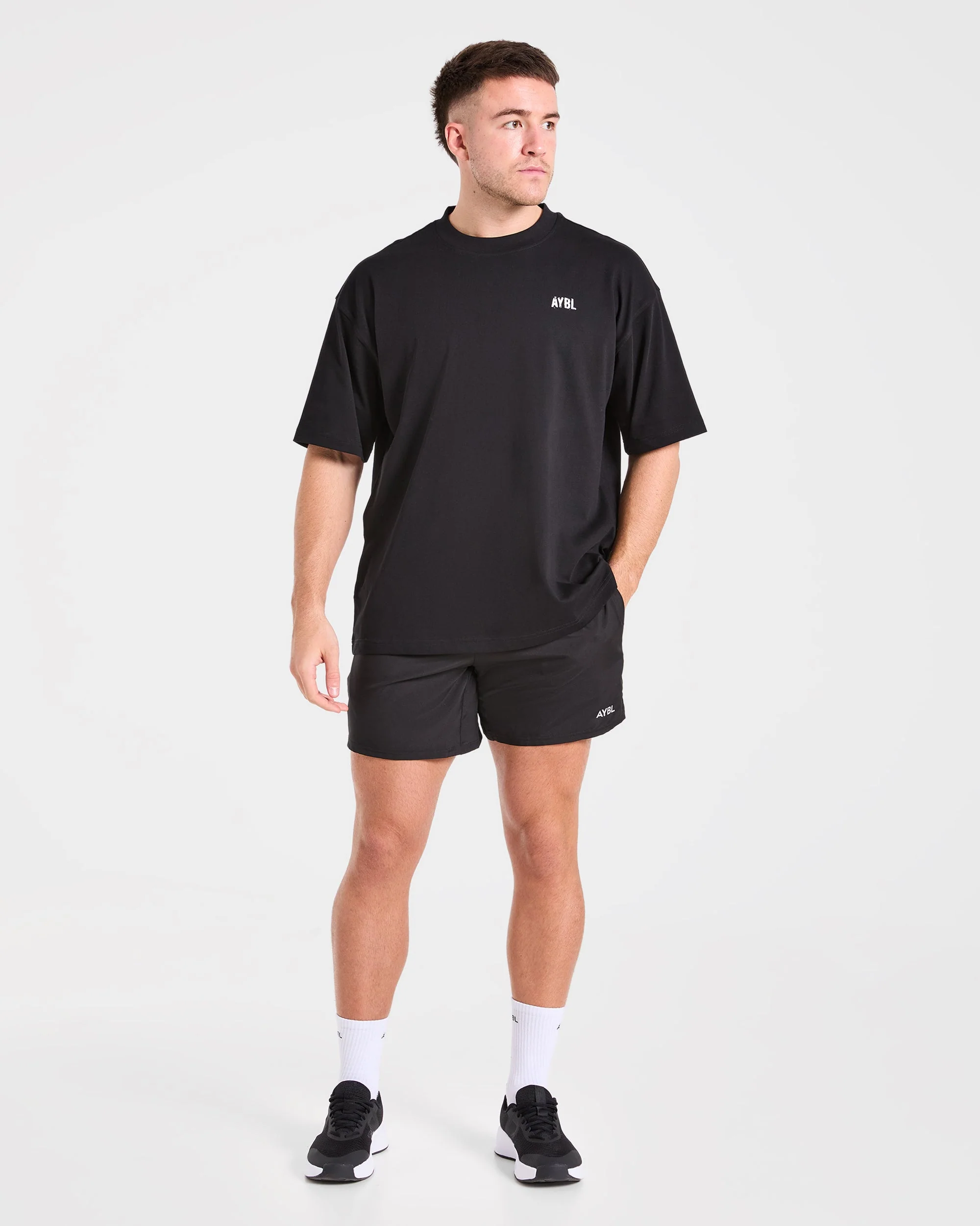 Gym Chalk Oversized T Shirt - Black - Image 3