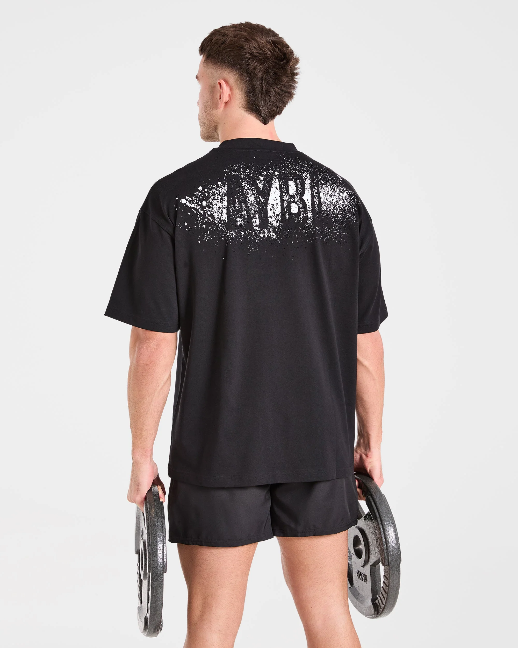 Gym Chalk Oversized T Shirt - Black - Image 8