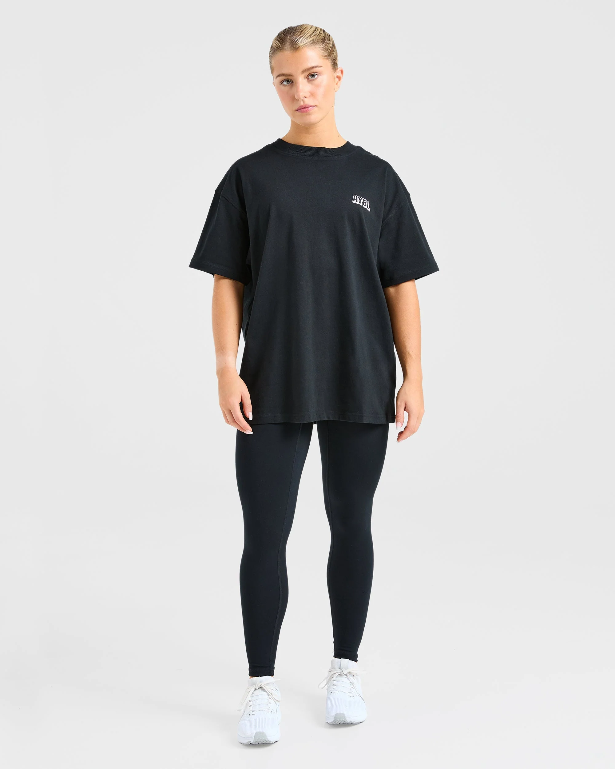 Gym Girl Era Oversized T Shirt - Black - Image 4