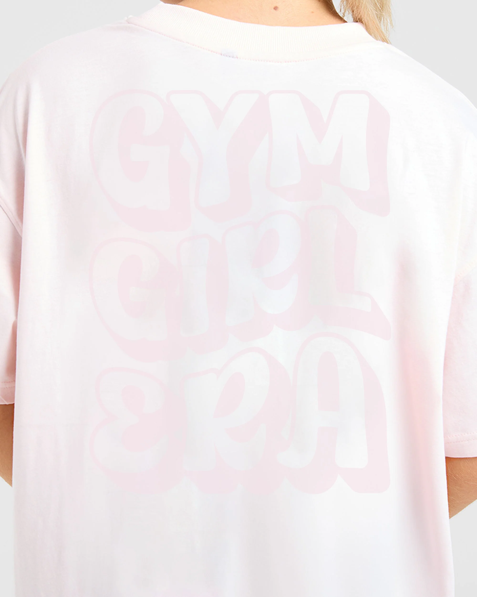 Gym Girl Era Oversized T Shirt - Pink - Image 6
