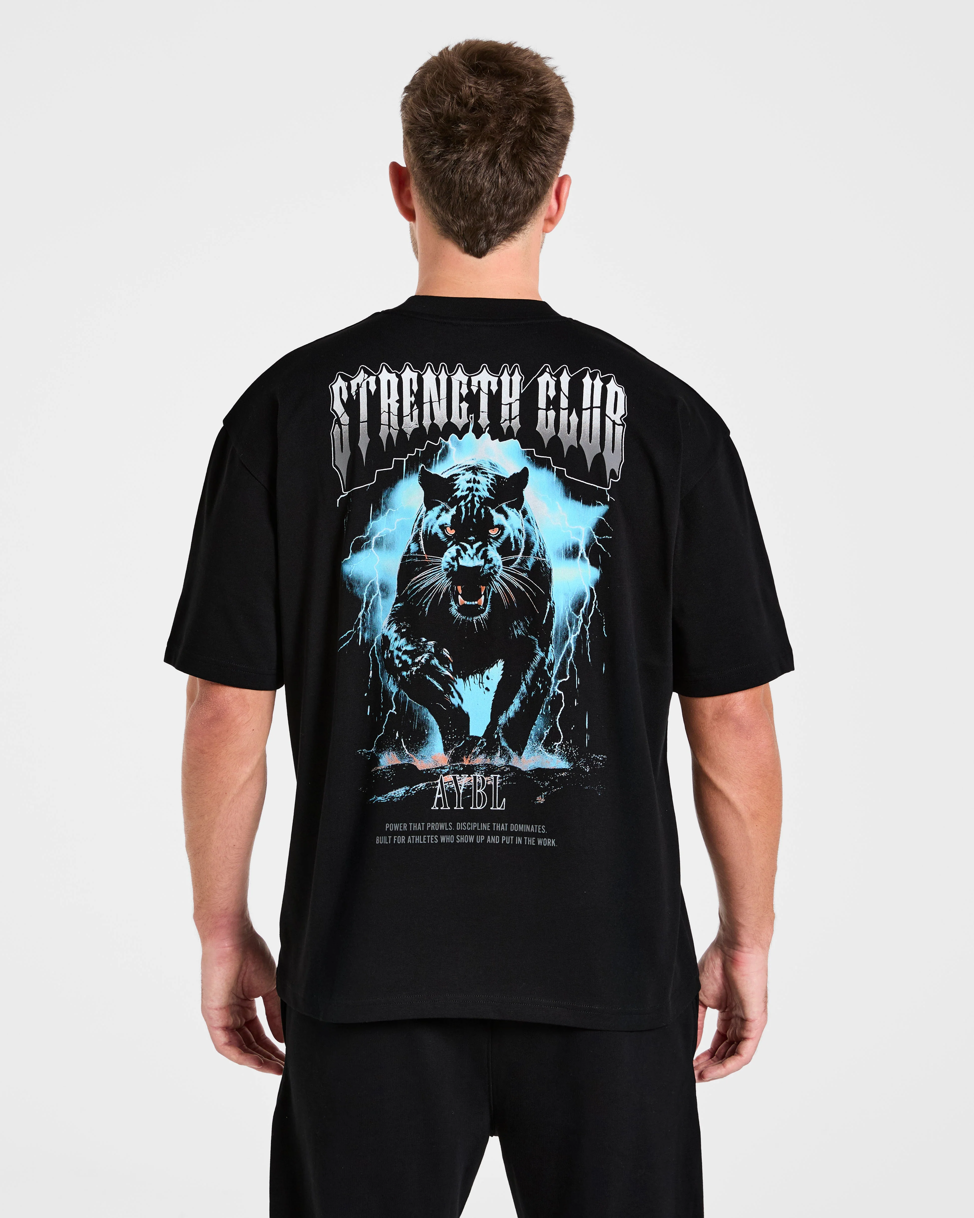 Hunt Your Goals Oversized T Shirt - Black
