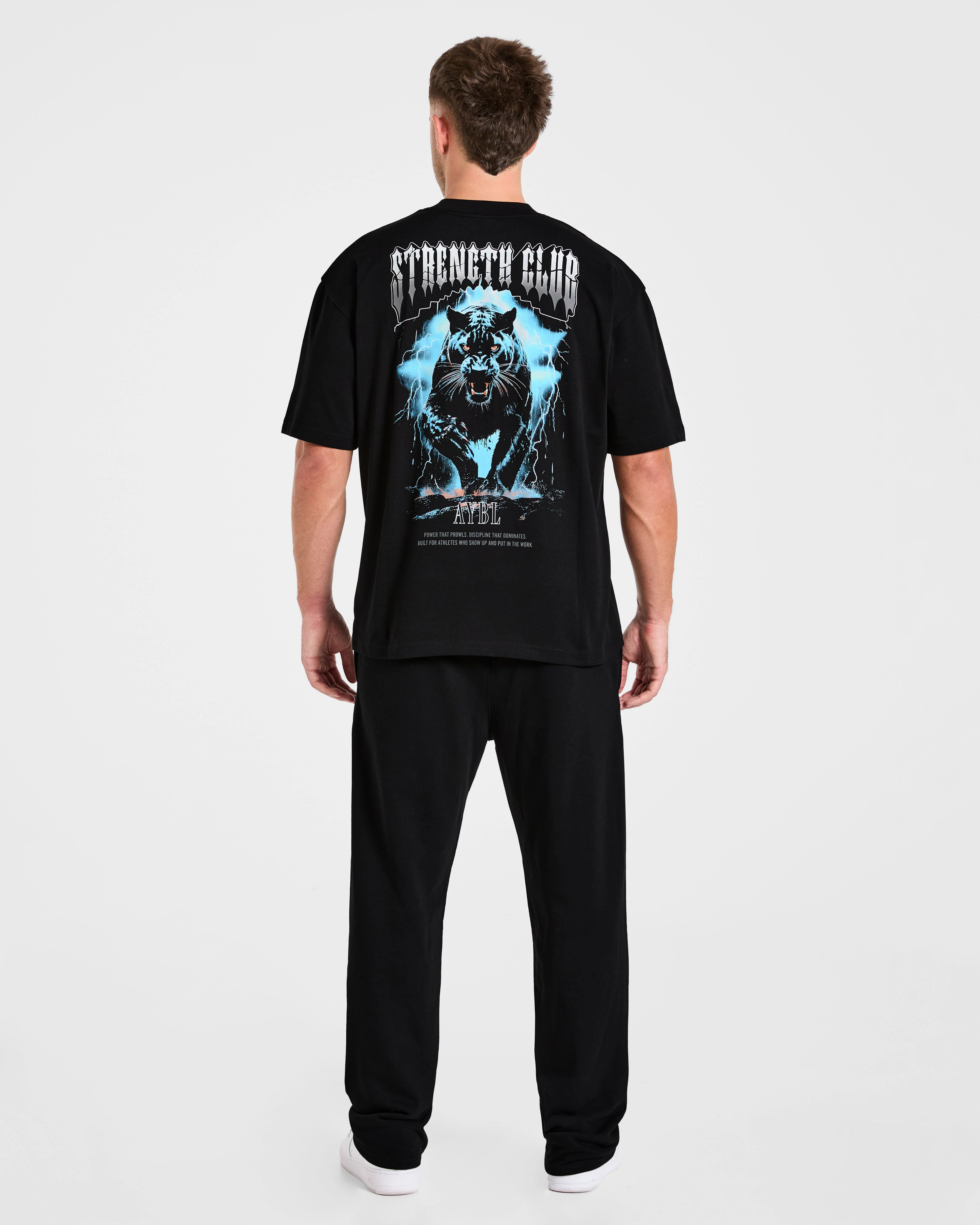 Hunt Your Goals Oversized T Shirt - Black - Image 4