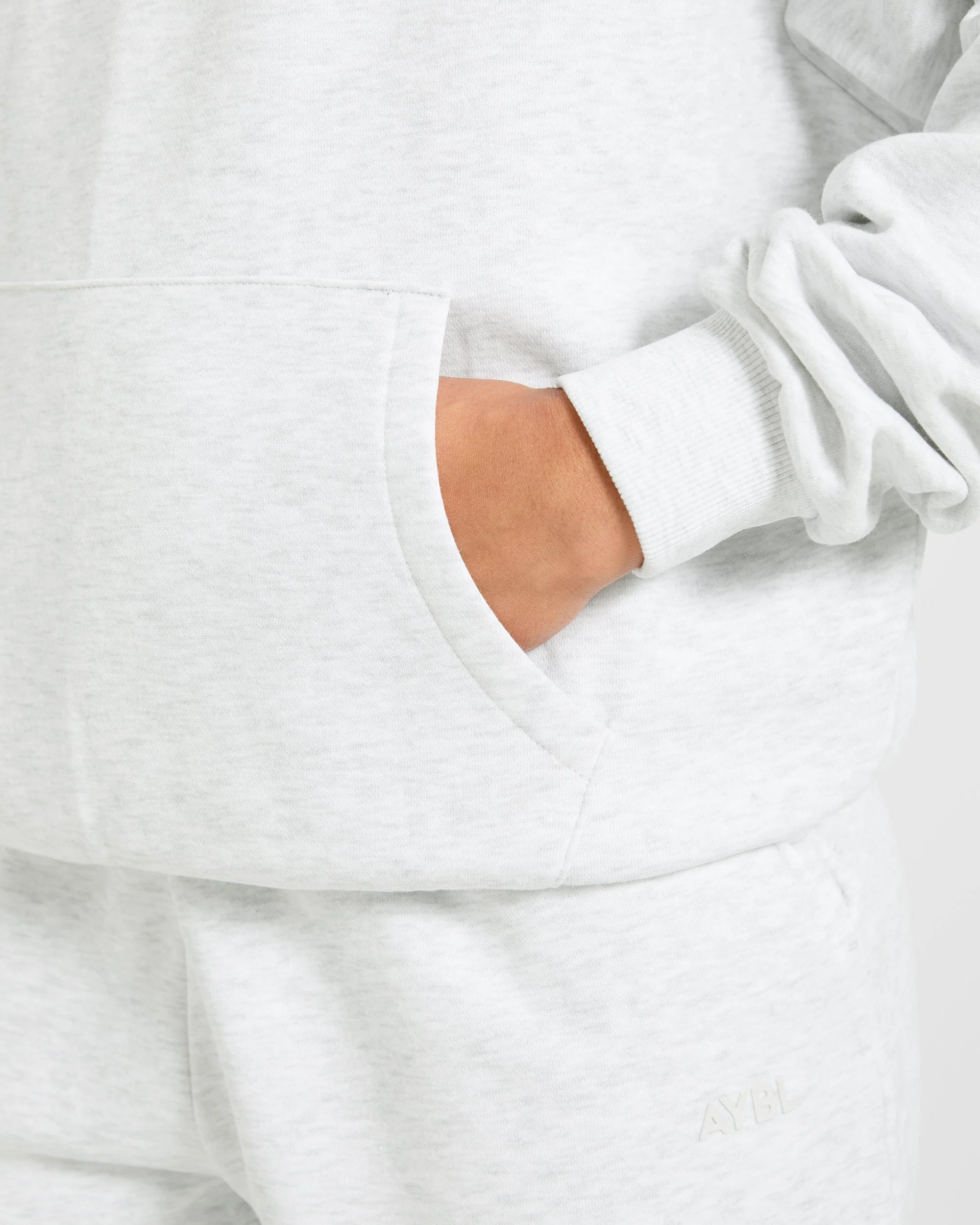 Lifestyle Oversized Hoodie - Heather Grey - Image 6