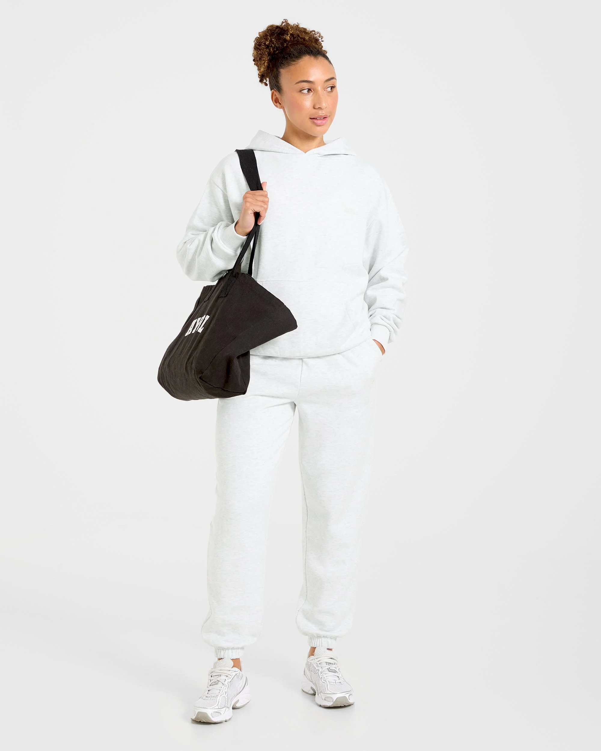 Lifestyle Oversized Hoodie - Heather Grey - Image 7