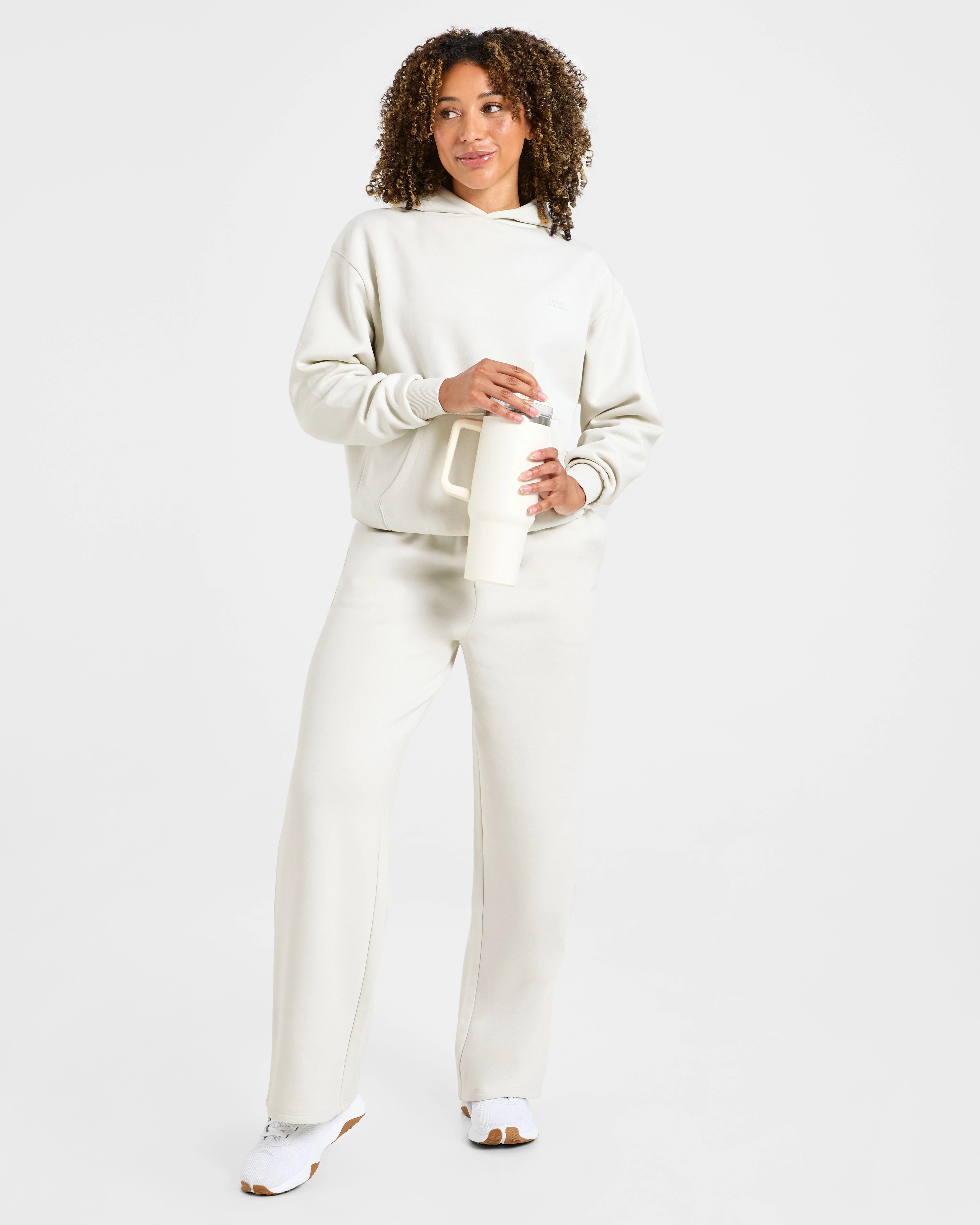 Lifestyle Oversized Hoodie - Off-White - Image 7