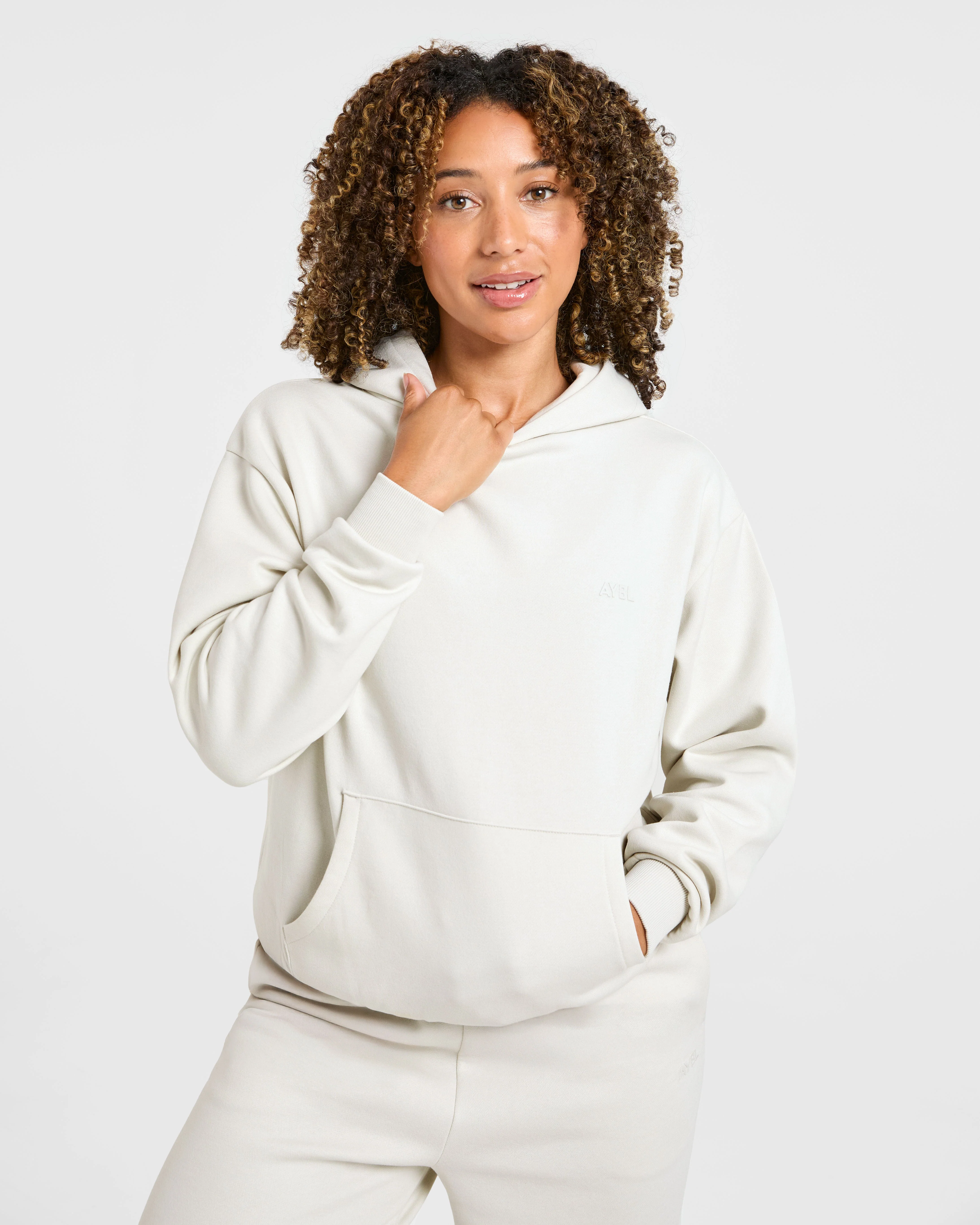 Lifestyle Oversized Hoodie - Off-White - Image 8