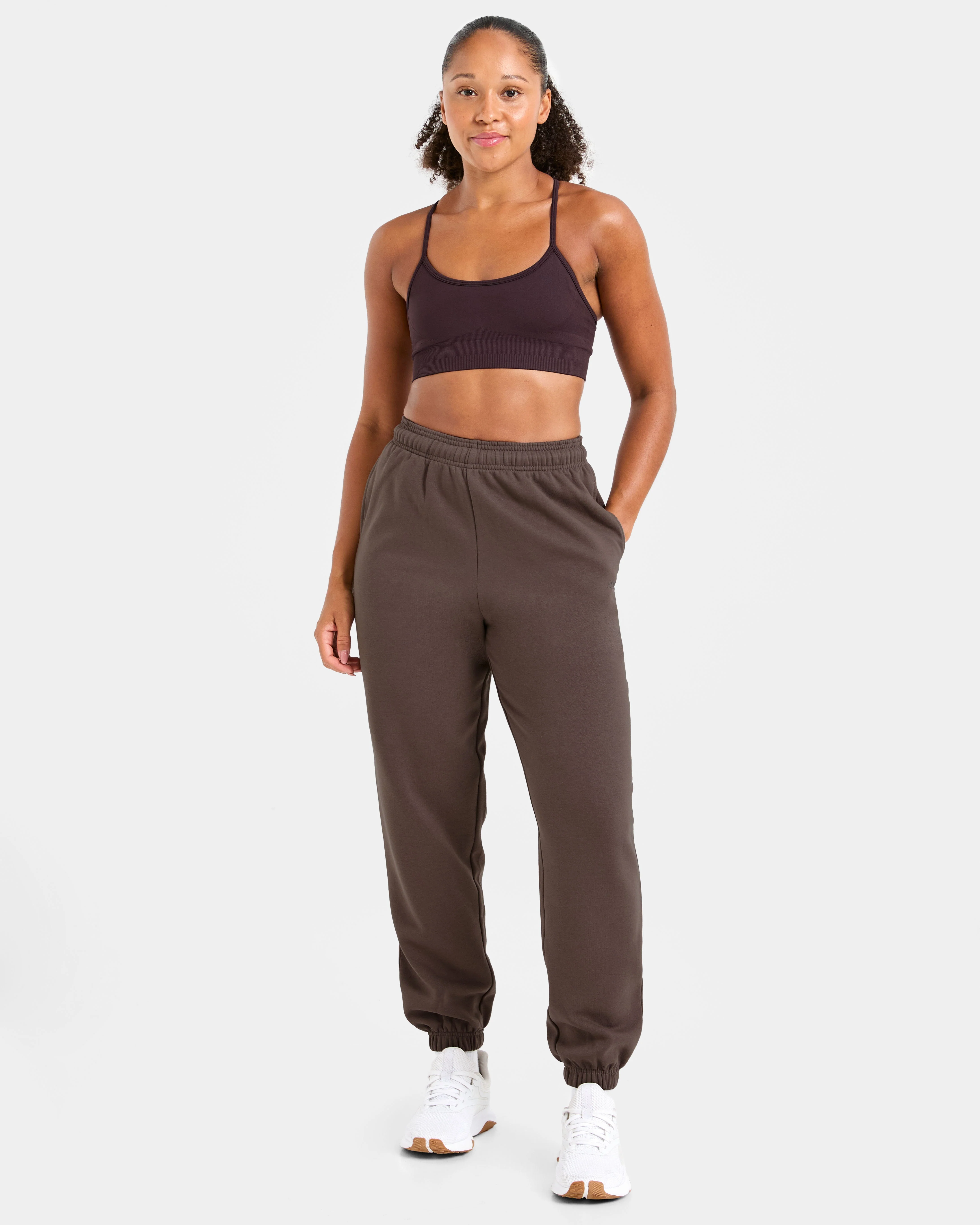 Lifestyle Oversized Joggers - Umber Brown - Image 8