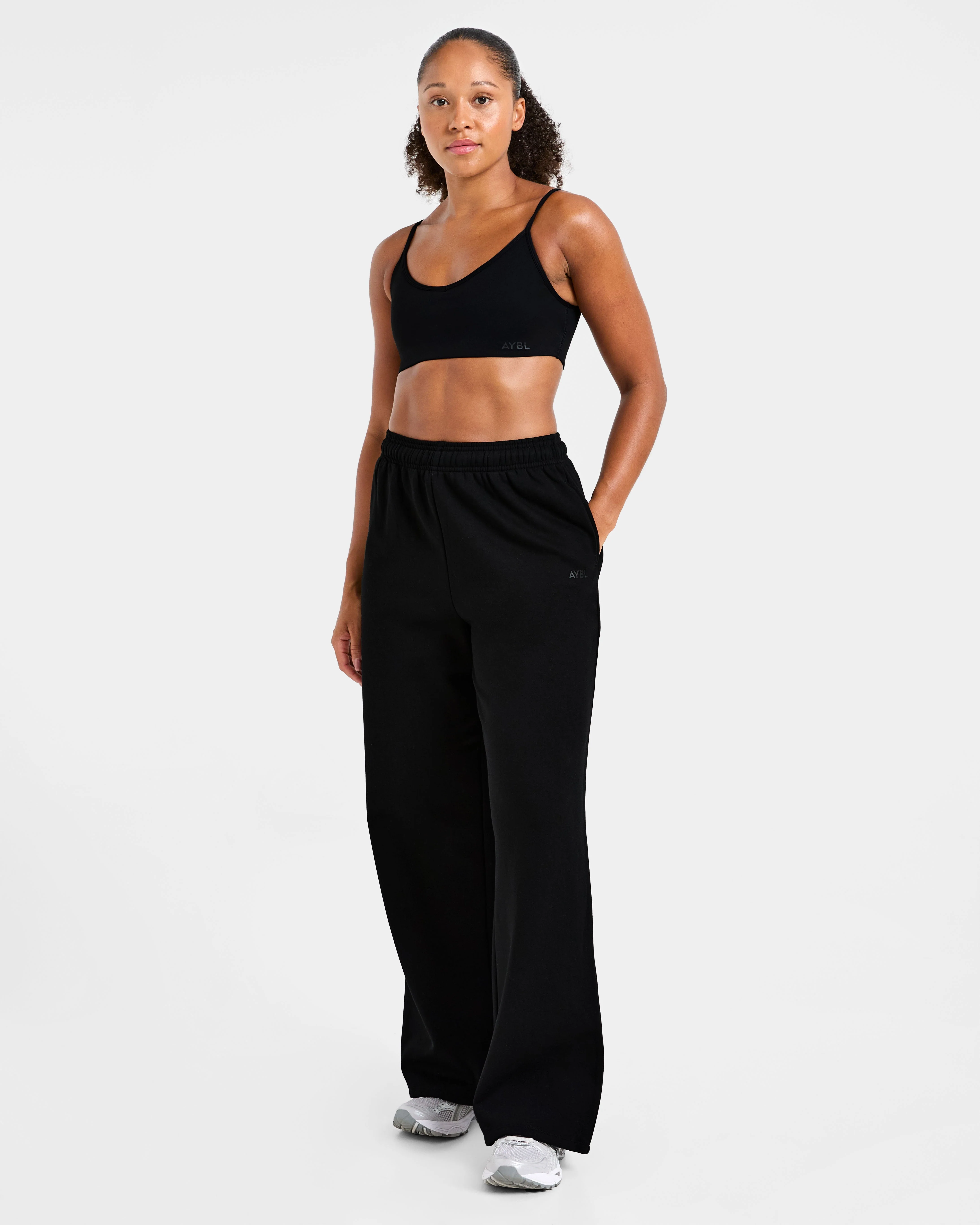 Lifestyle Oversized Straight Leg Joggers - Black - Image 8