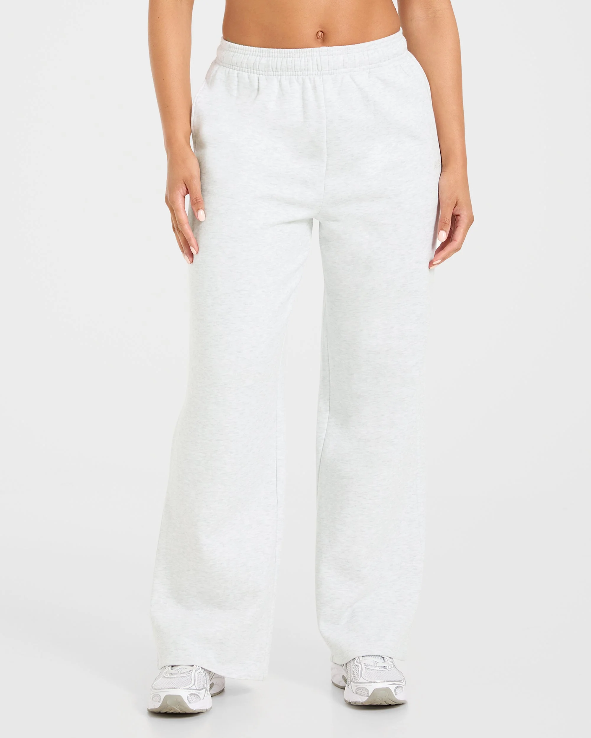 Lifestyle Oversized Straight Leg Joggers - Heather Grey