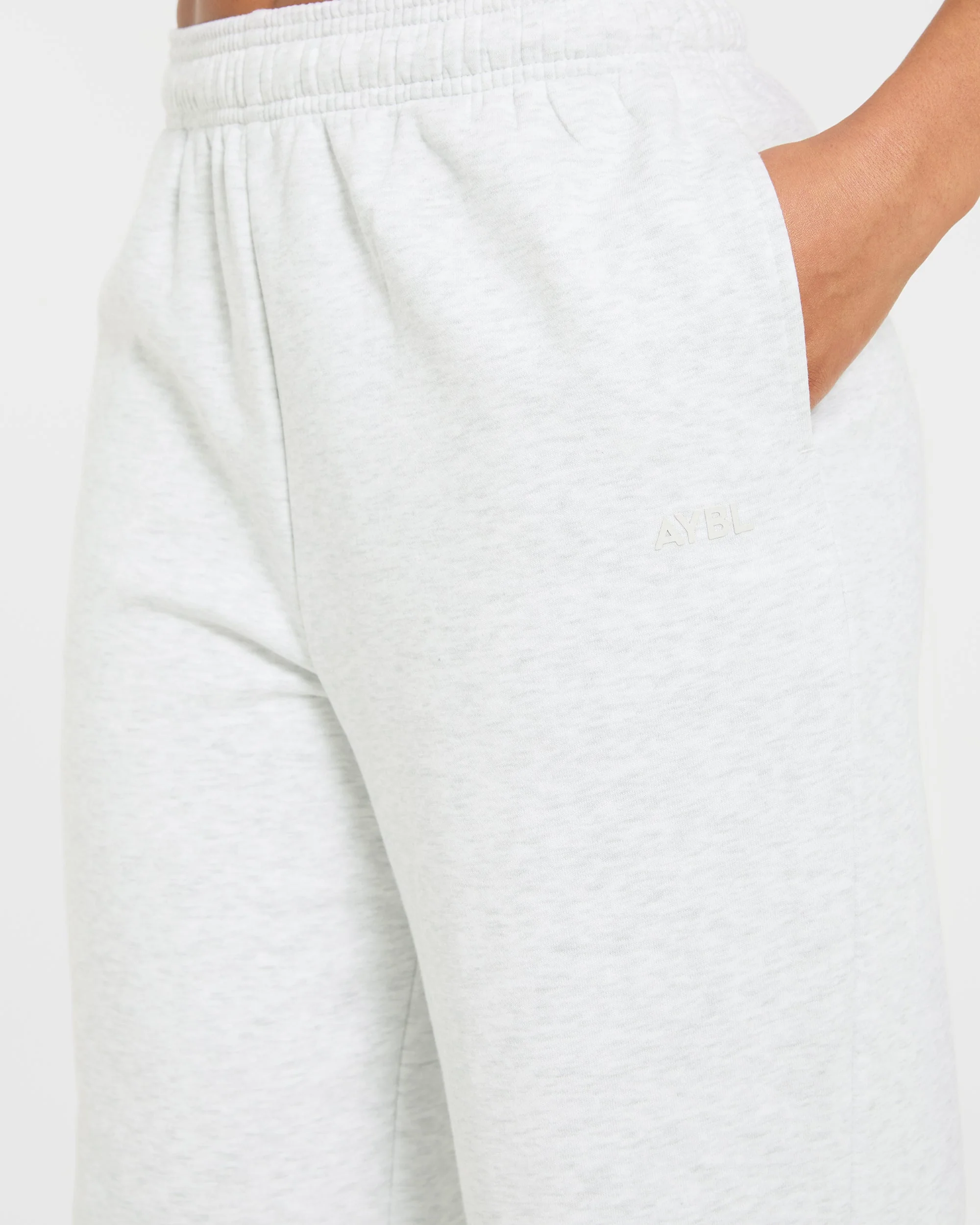 Lifestyle Oversized Straight Leg Joggers - Heather Grey - Image 5