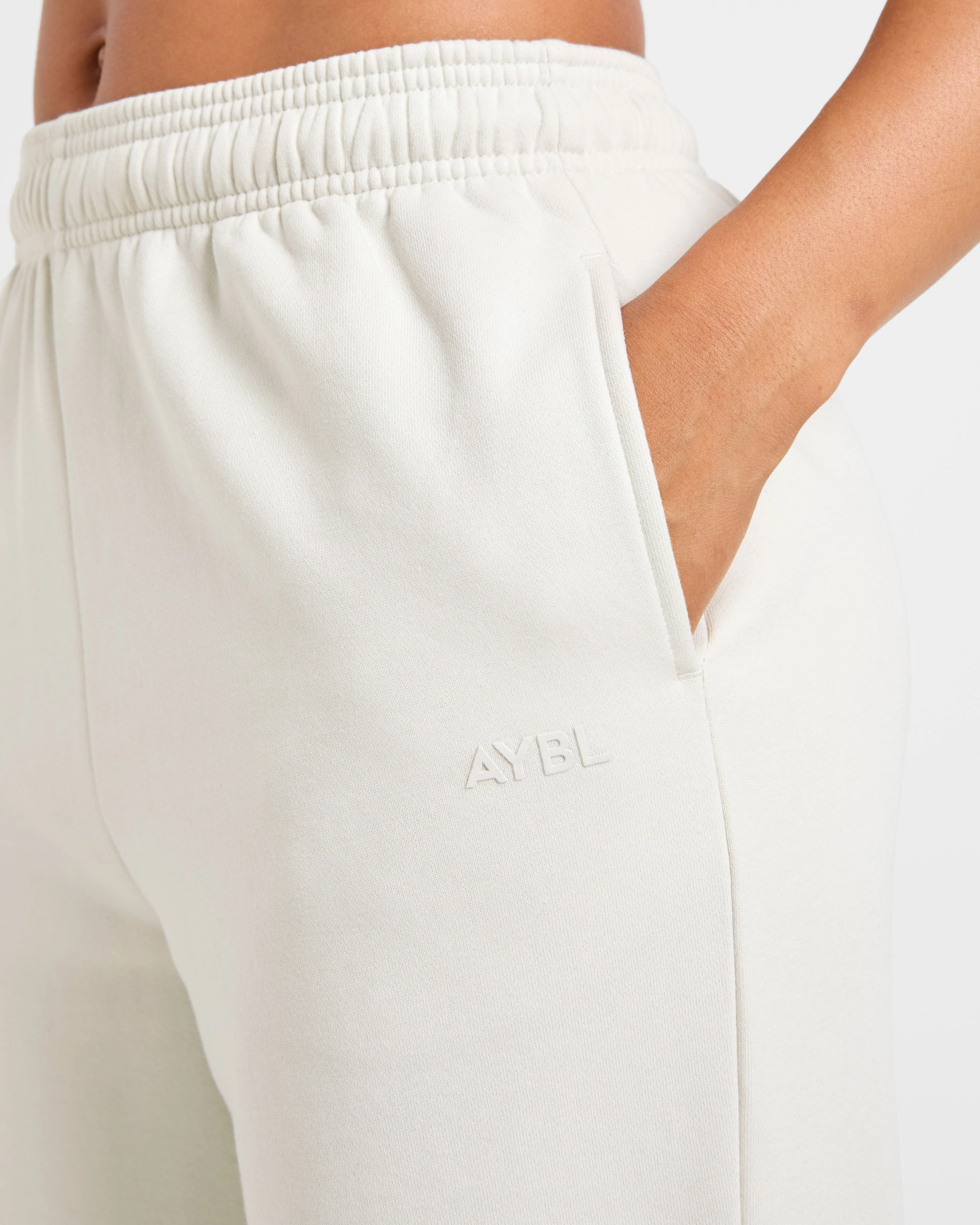 Lifestyle Oversized Straight Leg Joggers - Off-White - Image 6