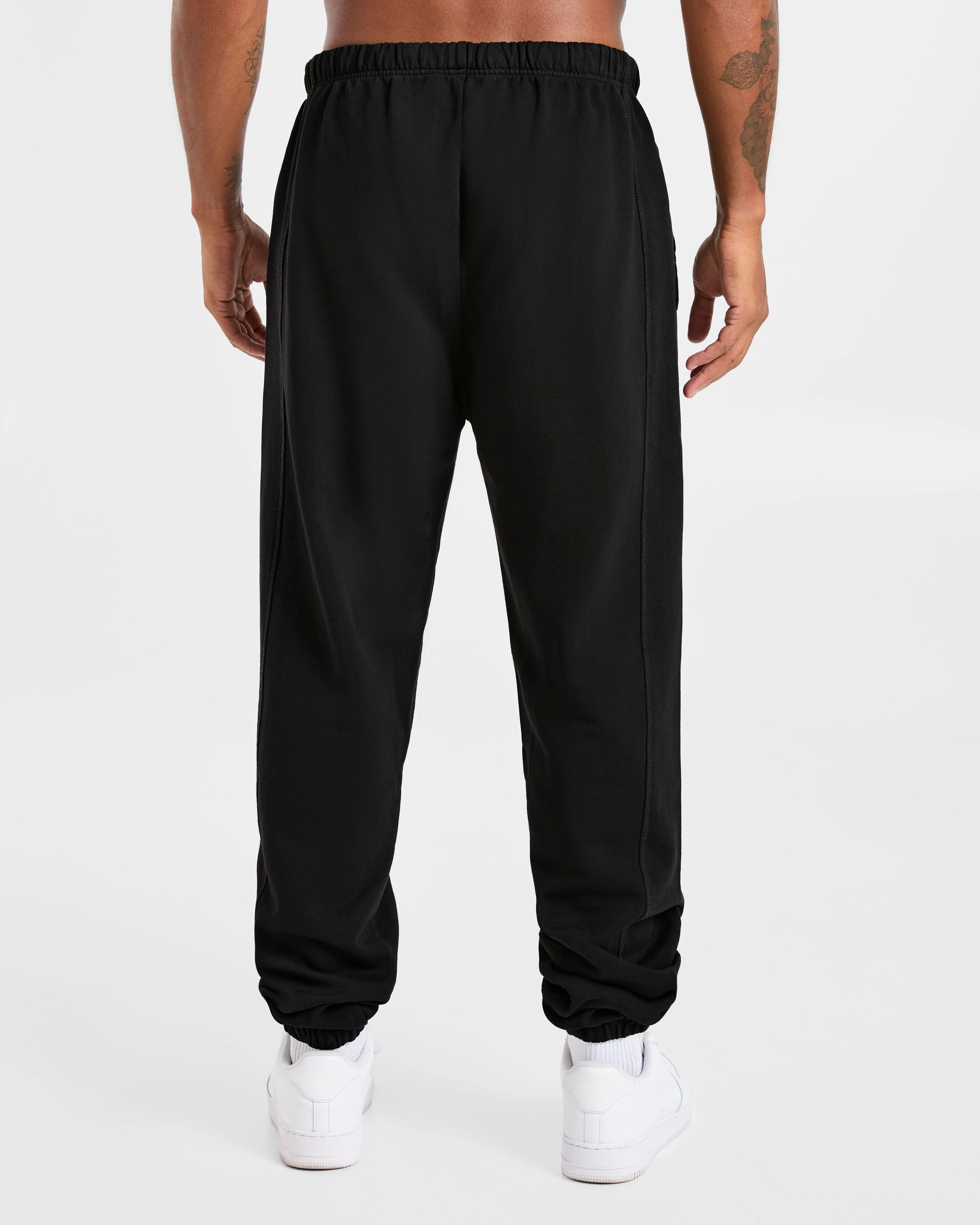 Lift Club Distressed Joggers - Black/Charcoal - Image 2