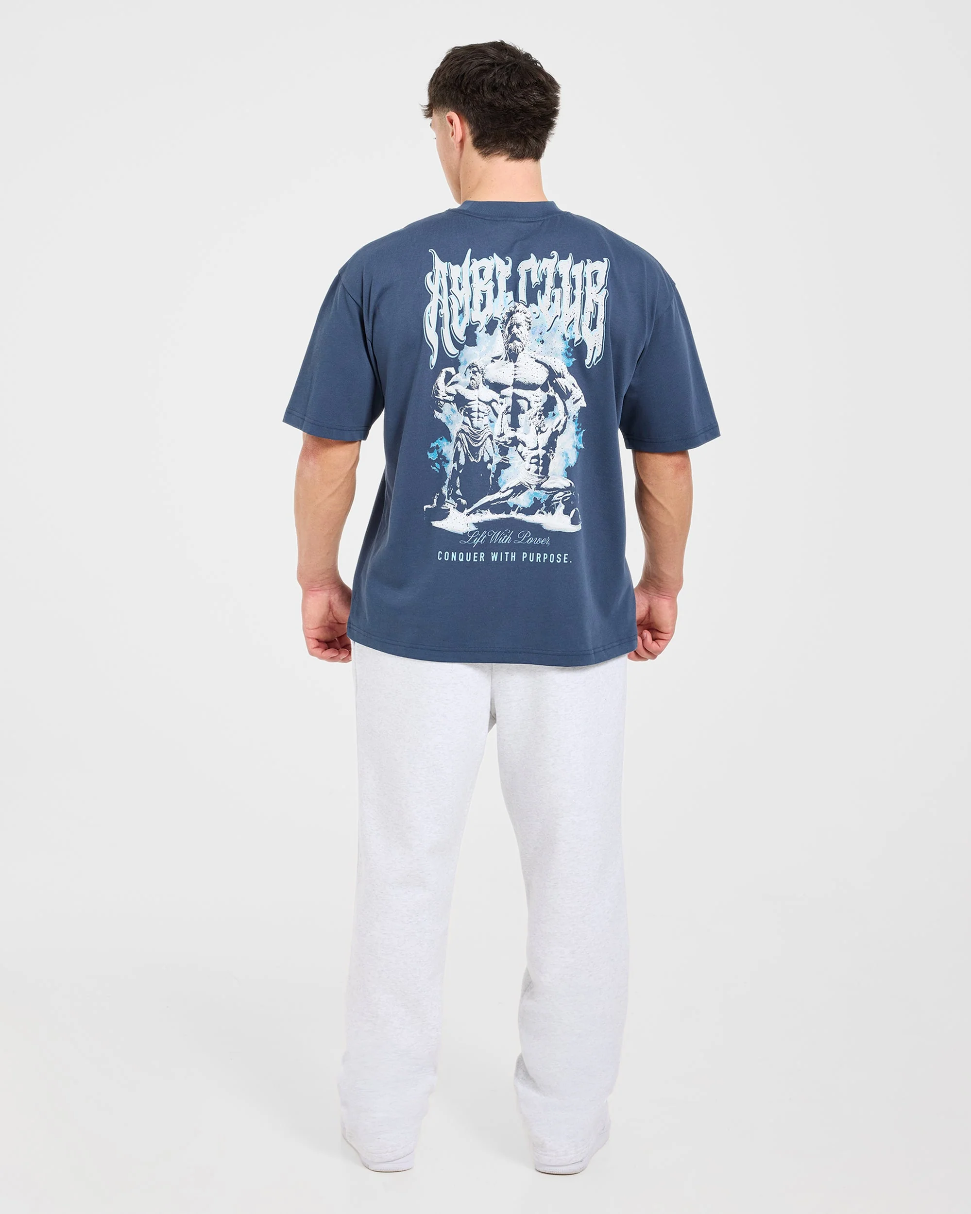 Lift Forge Oversized T Shirt - Slate Navy - Image 4