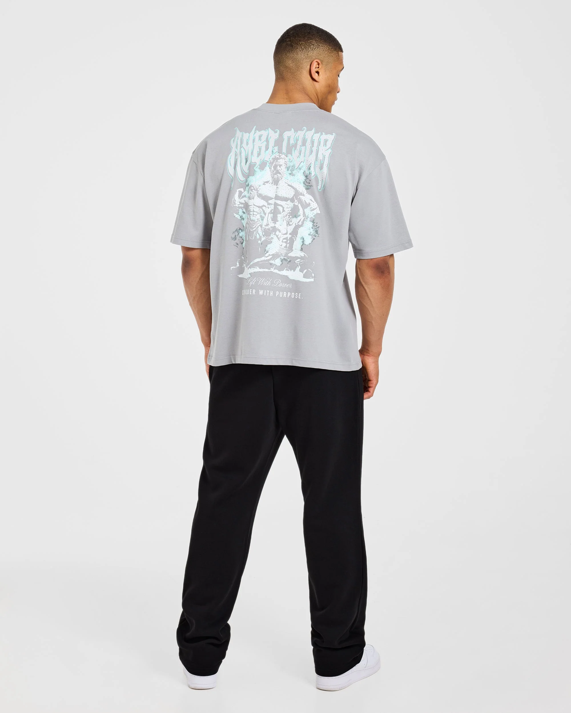 Lift Forge Oversized T Shirt - Storm Grey - Image 4