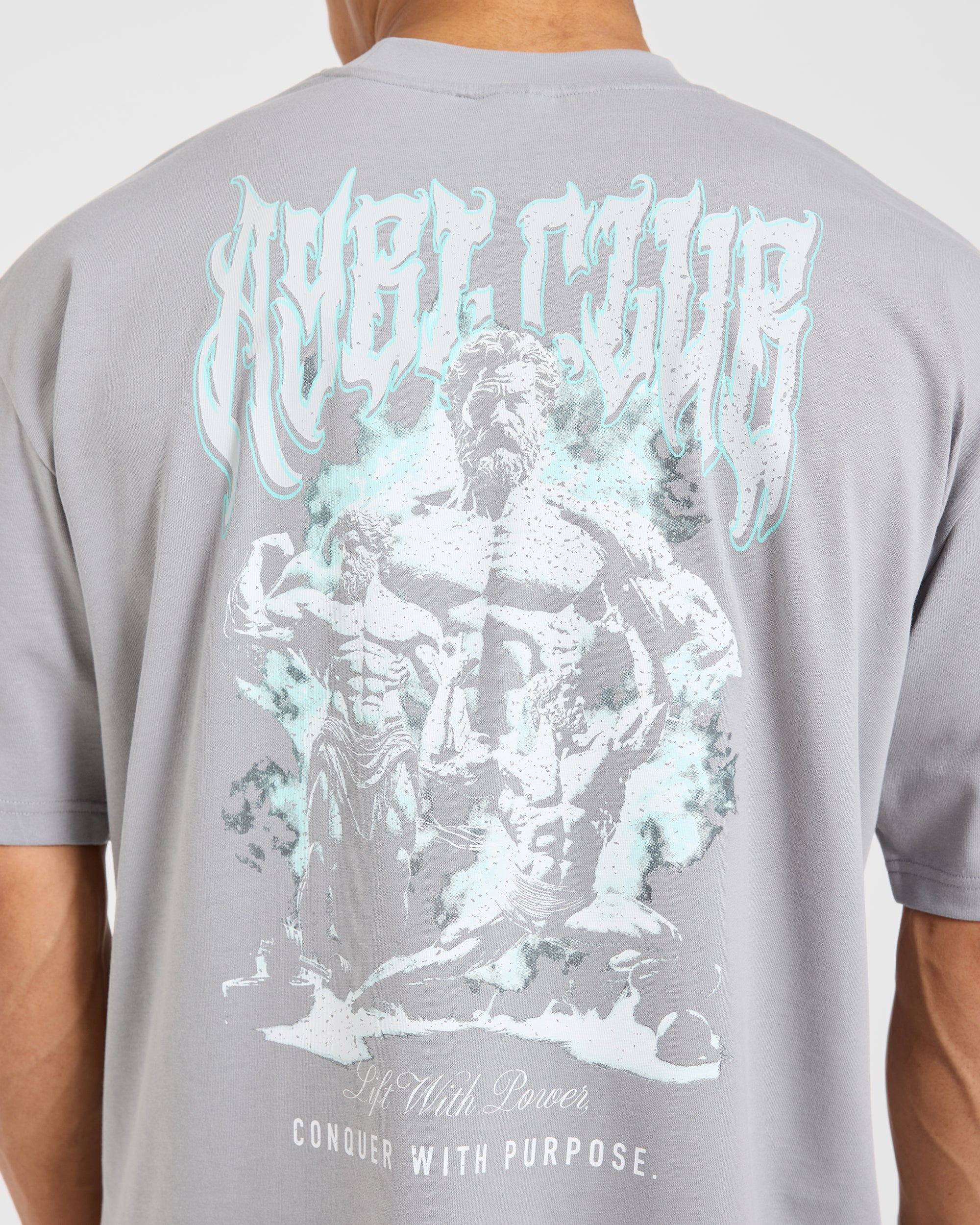 Lift Forge Oversized T Shirt - Storm Grey - Image 6