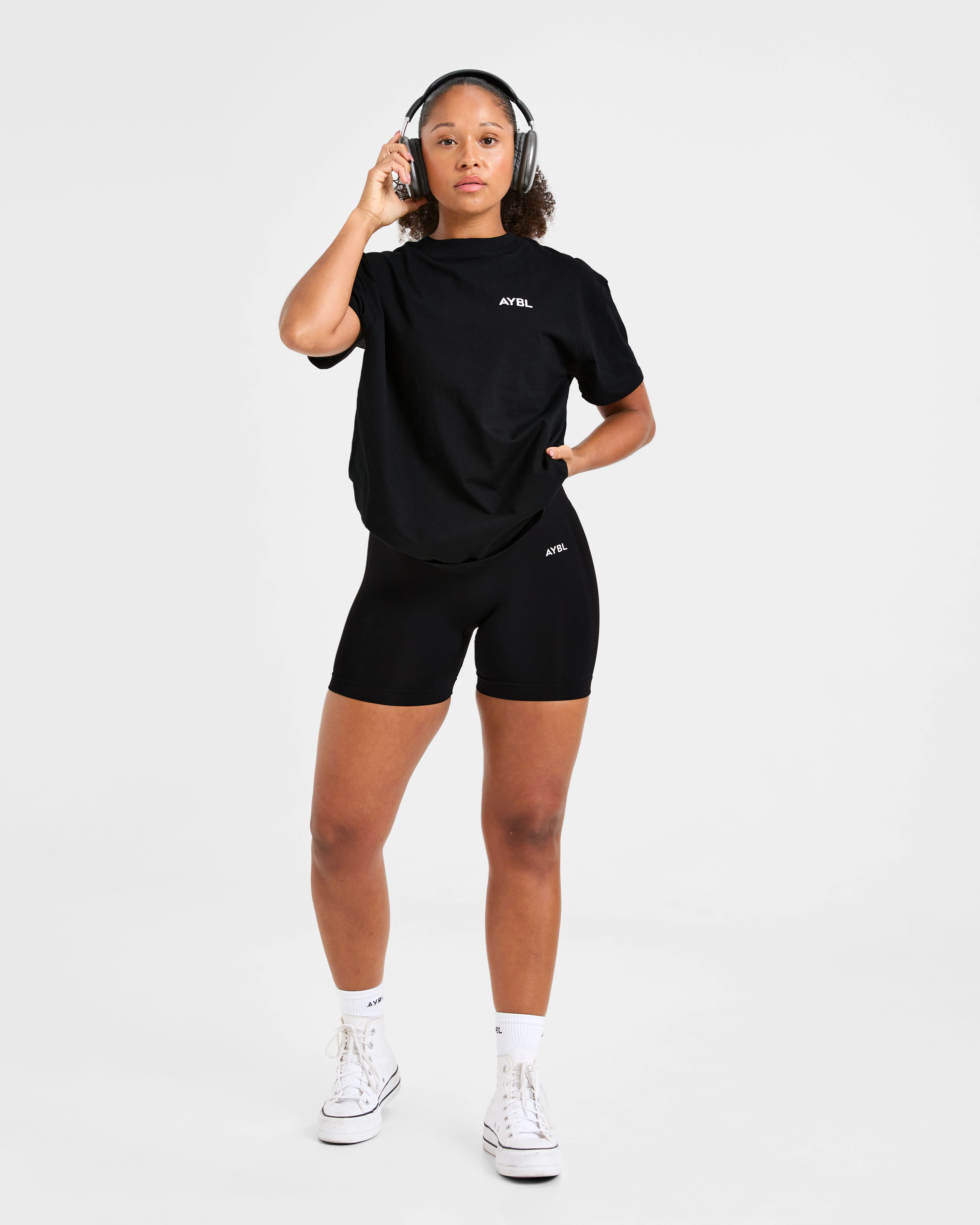 Lift Graphic Oversized T Shirt - Black - Image 7