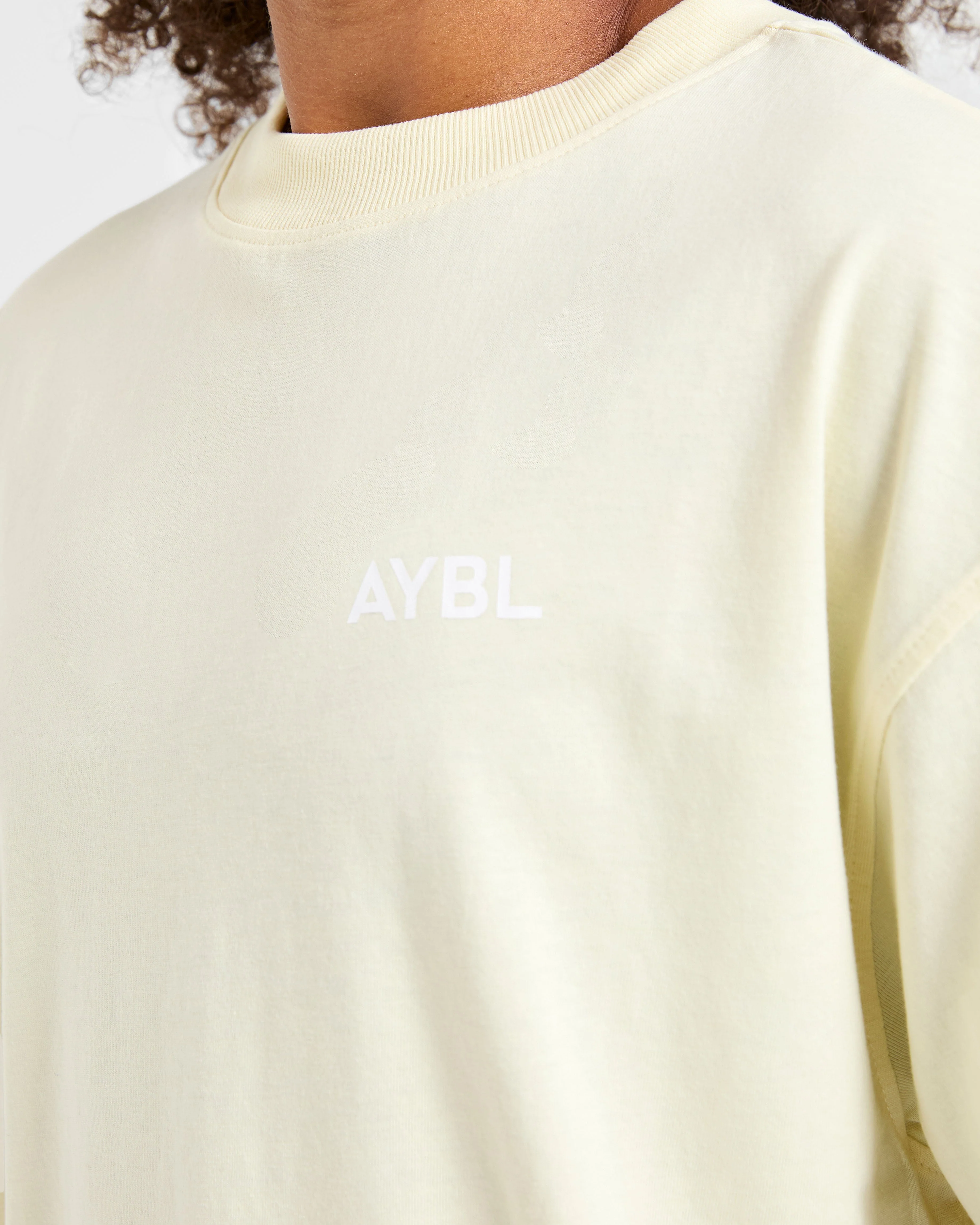 Lift Graphic Oversized T Shirt - Lemon Yellow - Image 5