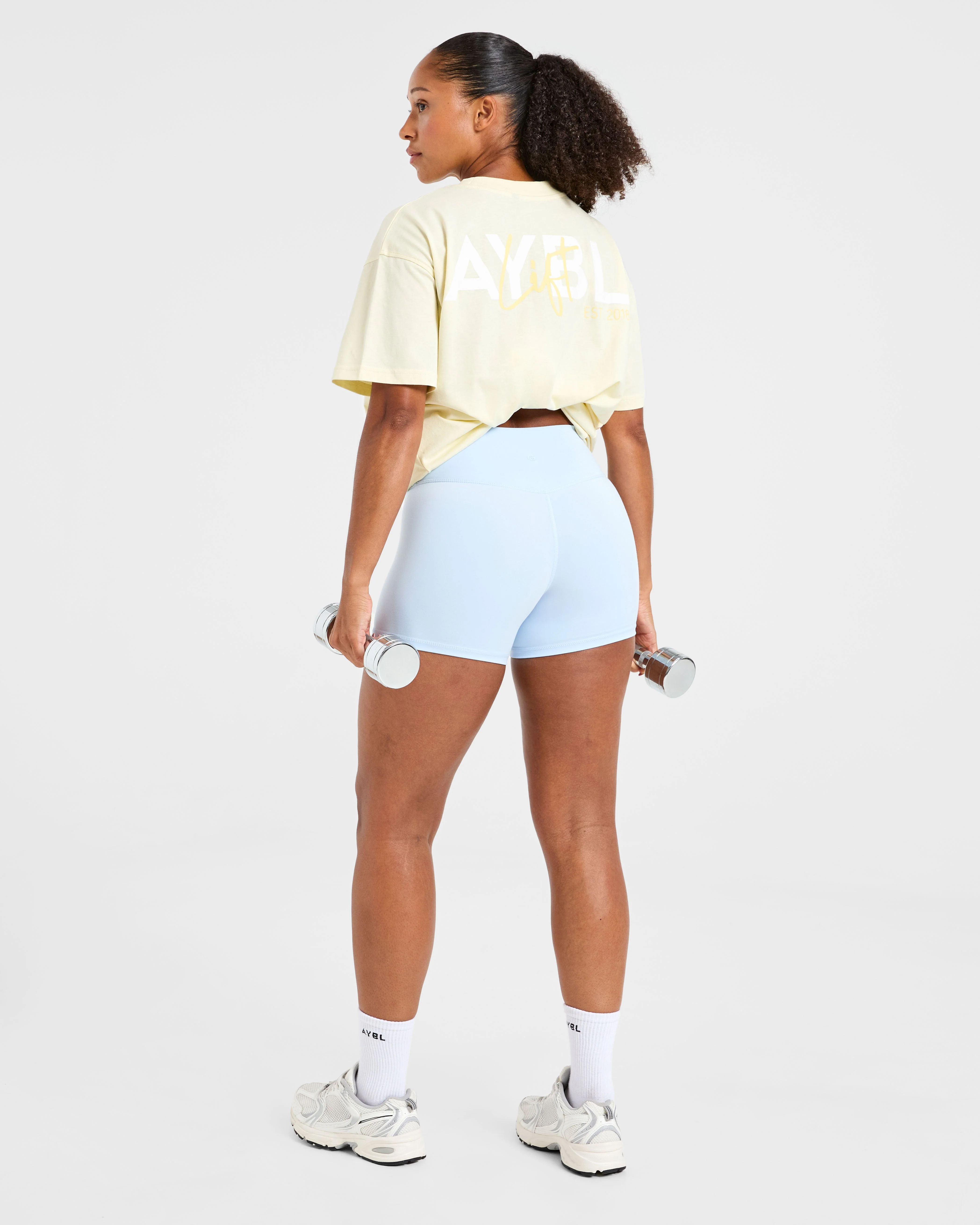 Lift Graphic Oversized T Shirt - Lemon Yellow - Image 8