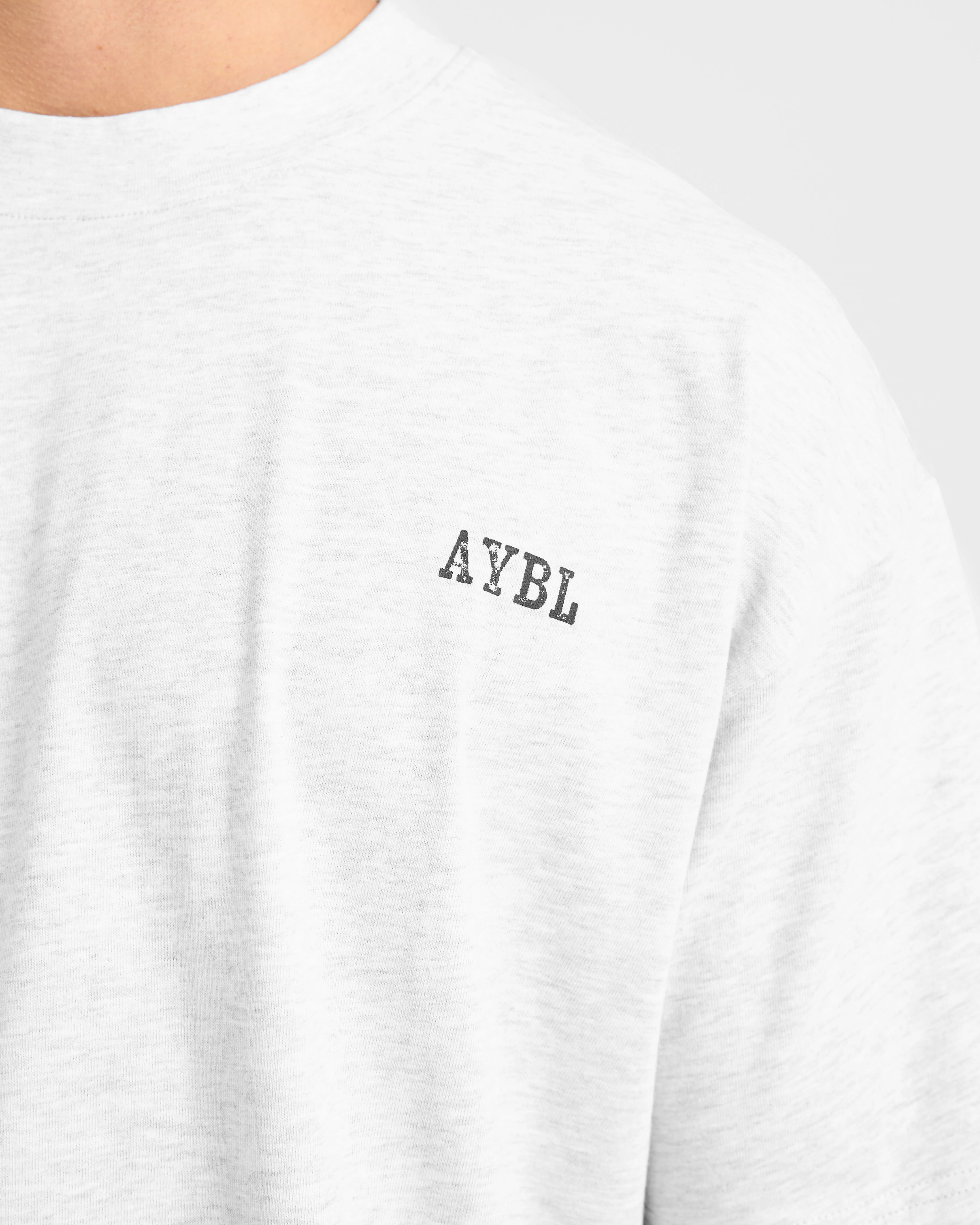 Lifting Essentials Oversized T Shirt - Grey Marl - Image 5
