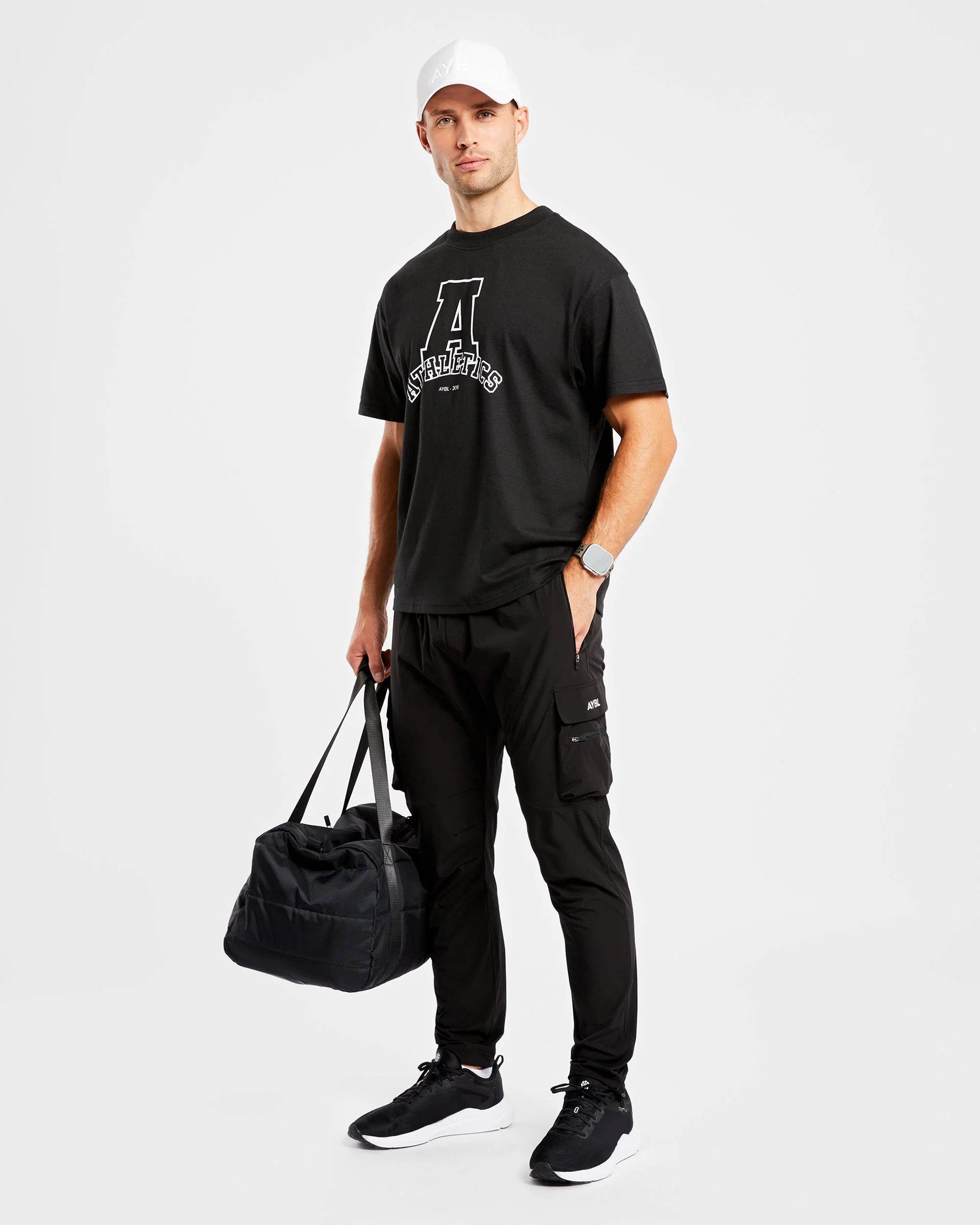 Athletics Varsity Oversized T Shirt - Black - Image 8