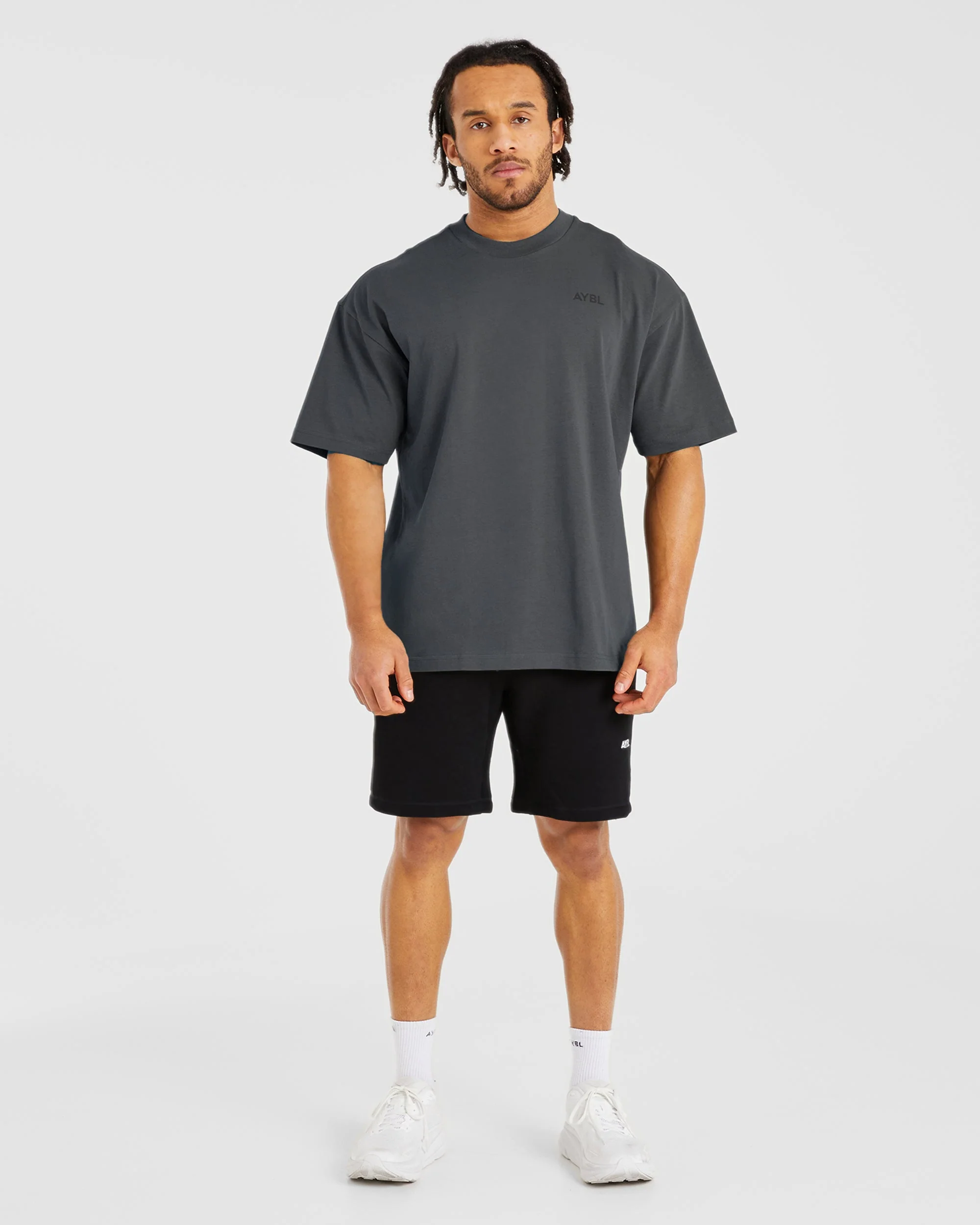 Essential Oversized T Shirt - Charcoal - Image 4