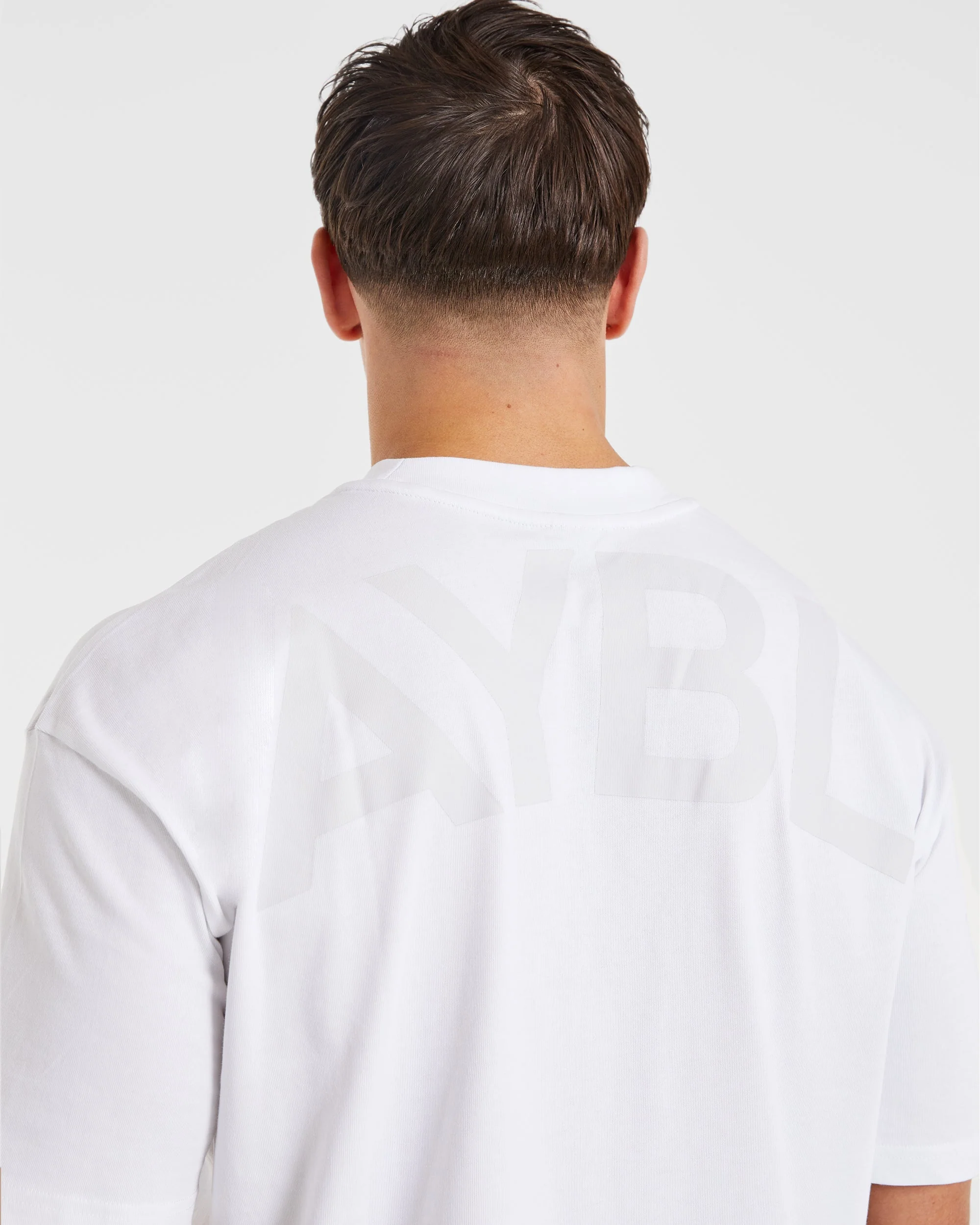 Essential Oversized T Shirt - White - Image 6