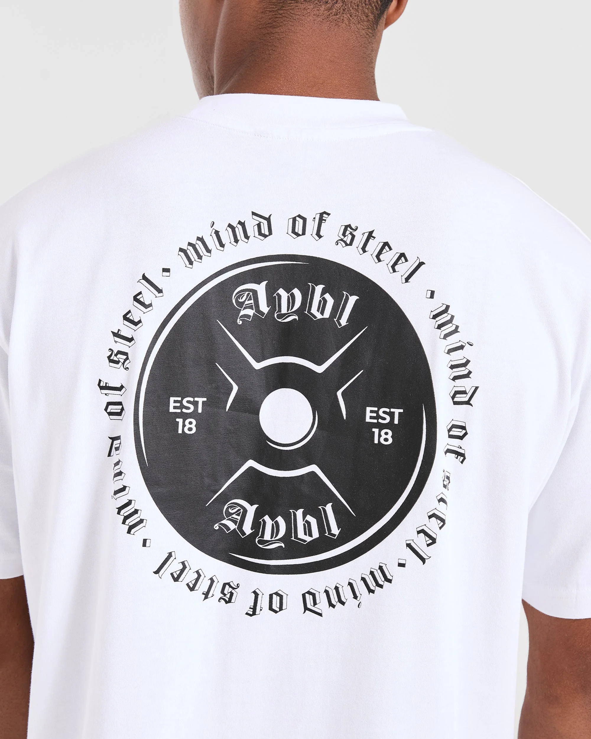 Mind of Steel Oversized T Shirt - White - Image 6
