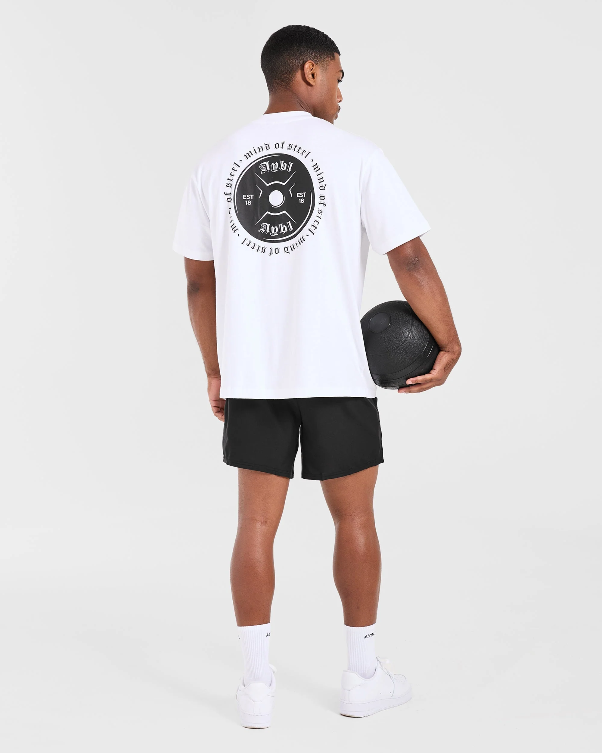 Mind of Steel Oversized T Shirt - White - Image 7