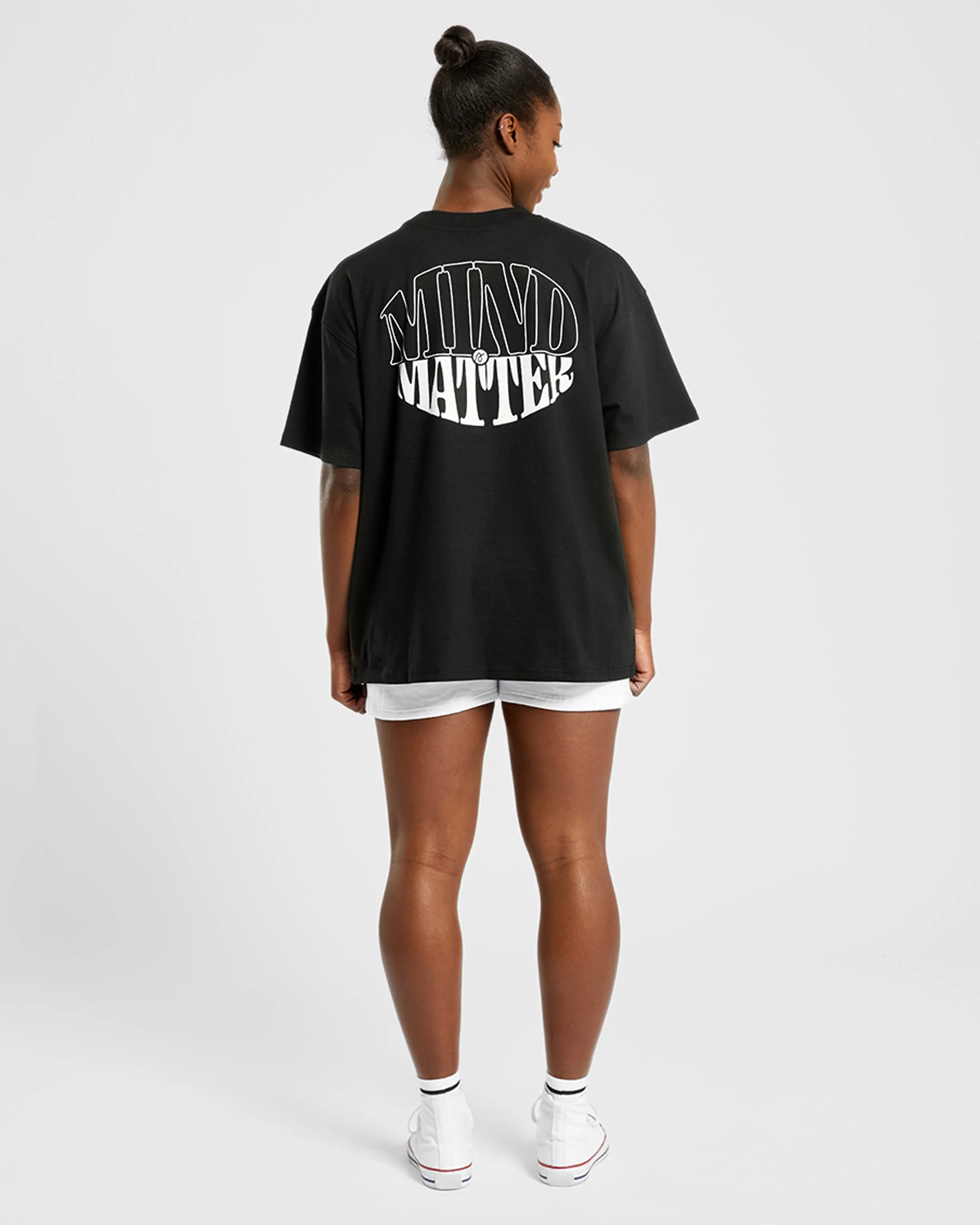 Mind Over Matter Oversized T Shirt - Black - Image 12