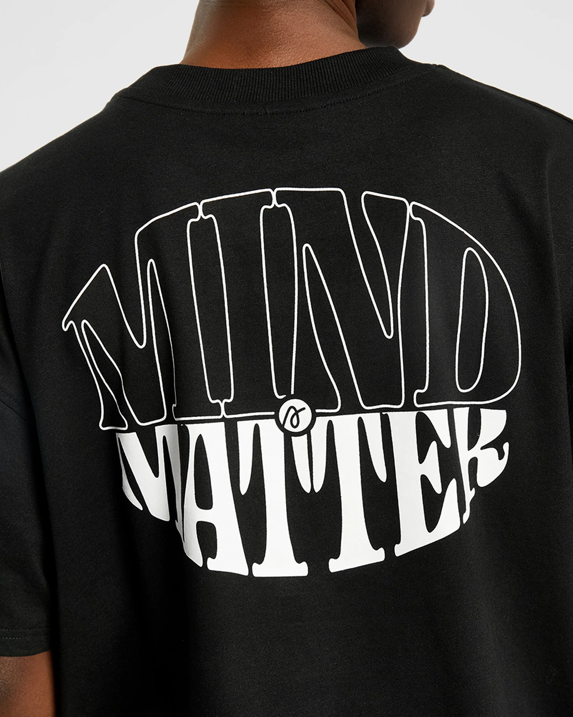Mind Over Matter Oversized T Shirt - Black - Image 14