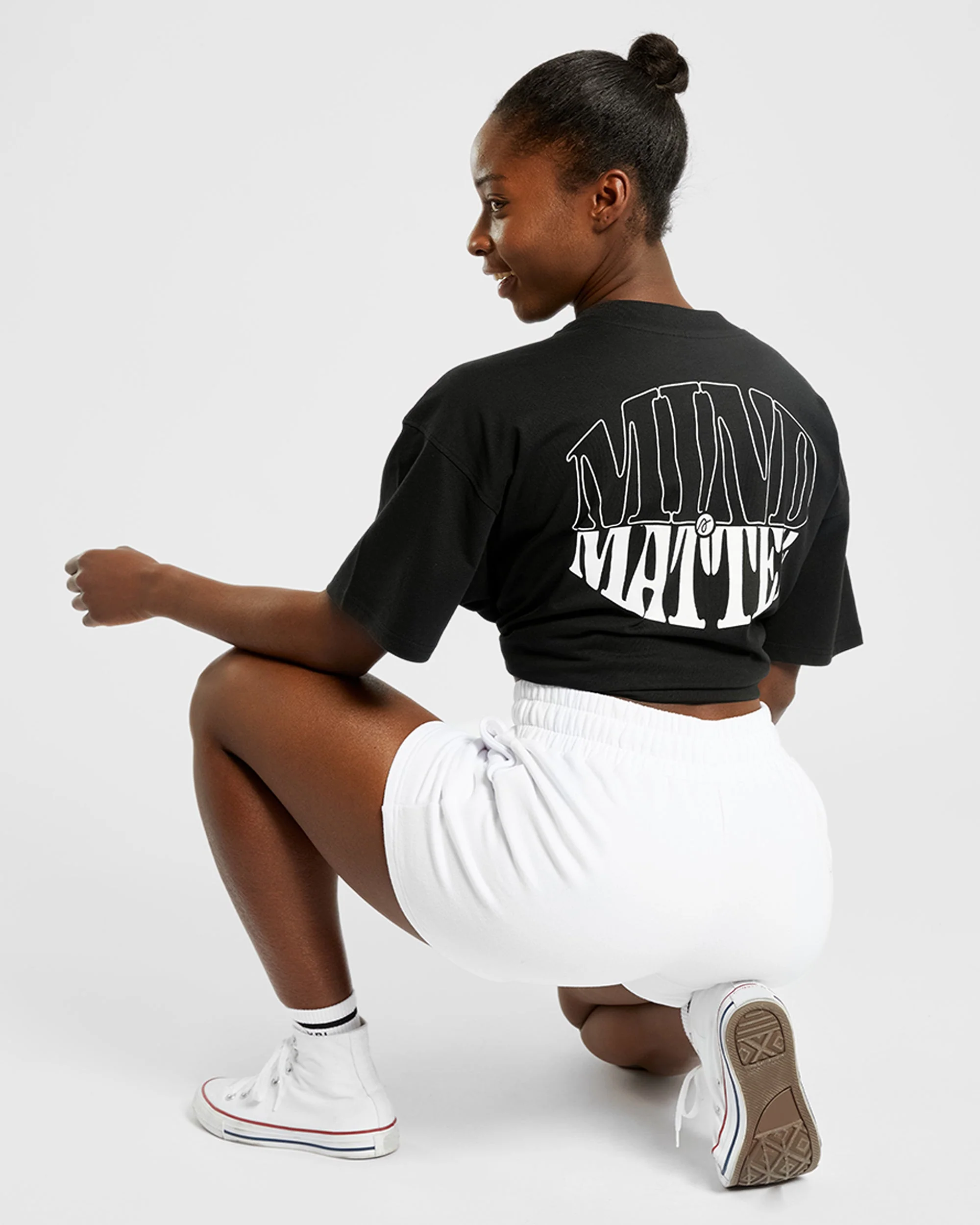 Mind Over Matter Oversized T Shirt - Black - Image 16