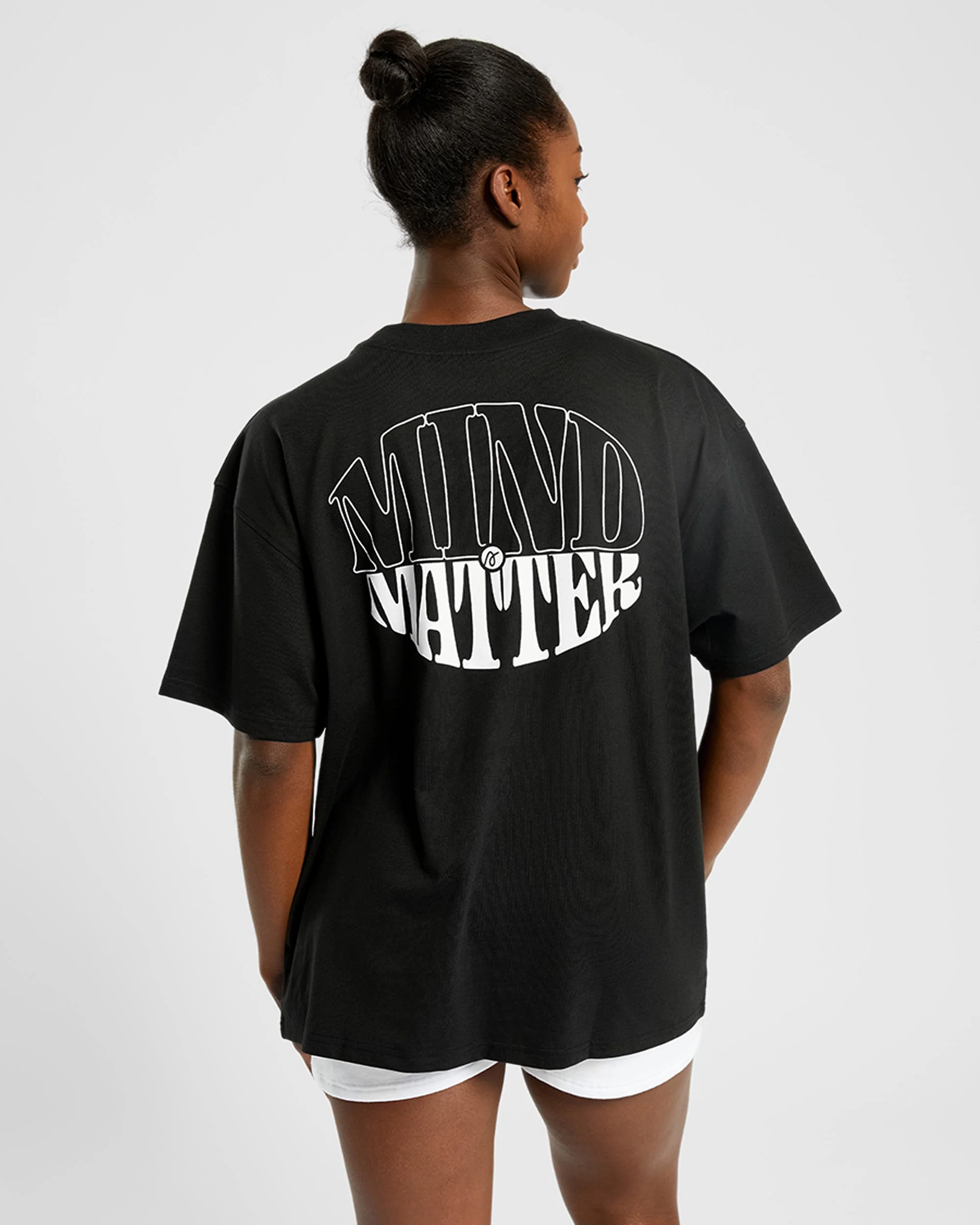 Mind Over Matter Oversized T Shirt - Black - Image 9