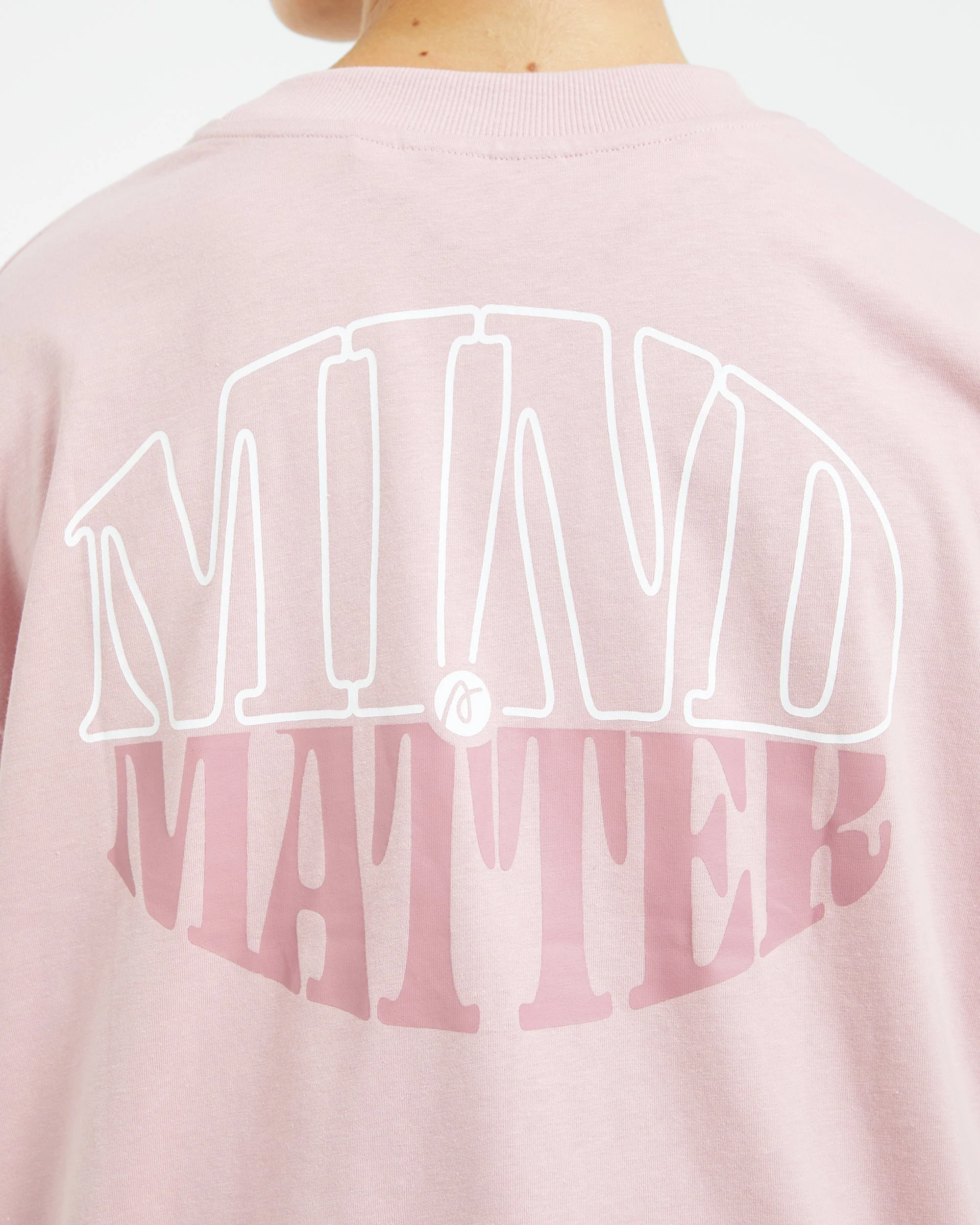 Mind Over Matter Oversized T Shirt - Pink - Image 6