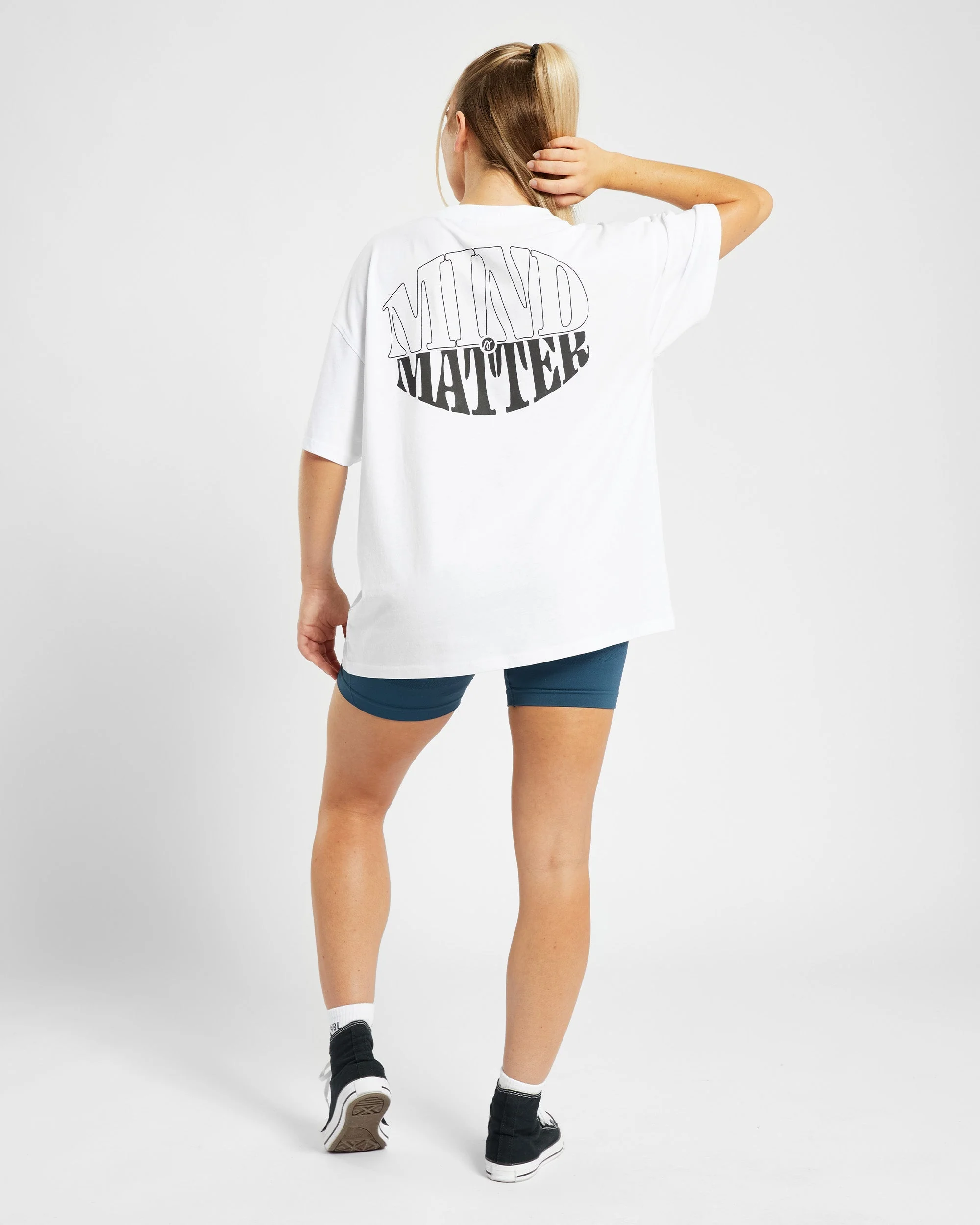Mind Over Matter Oversized T Shirt - White - Image 12