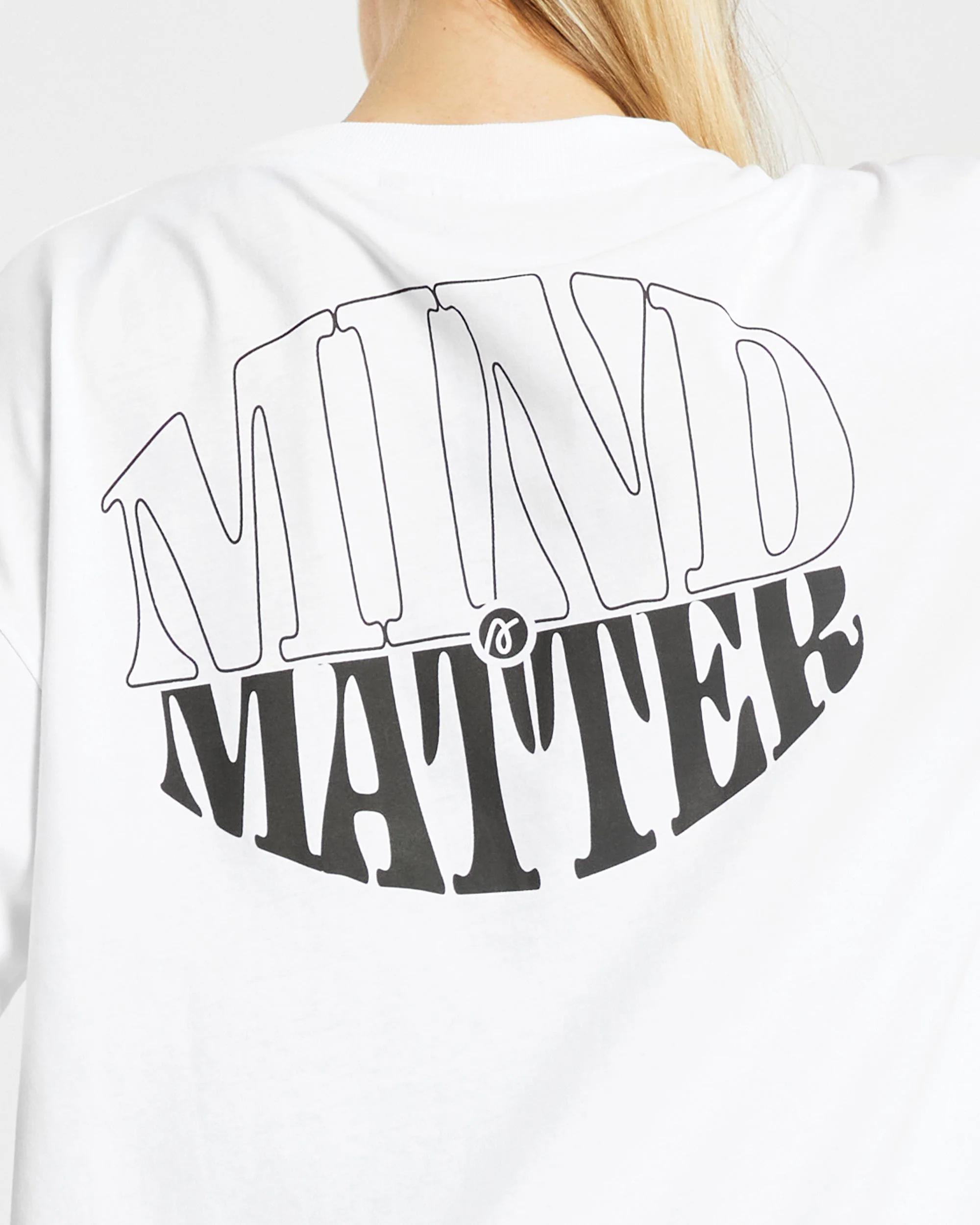 Mind Over Matter Oversized T Shirt - White - Image 14