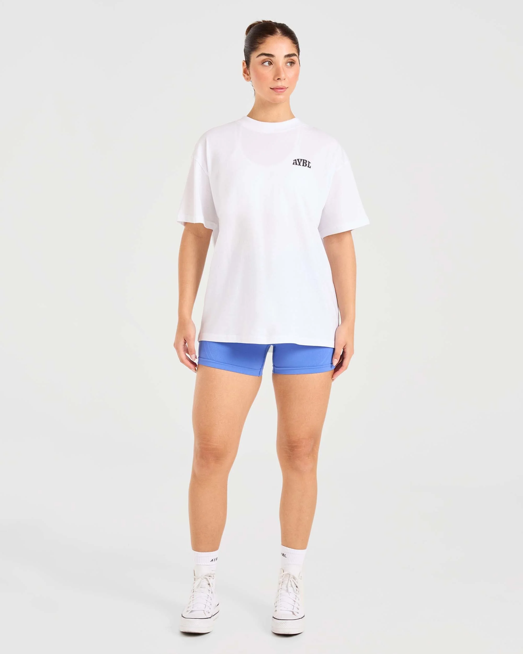 Mind Over Matter Oversized T Shirt - White - Image 4