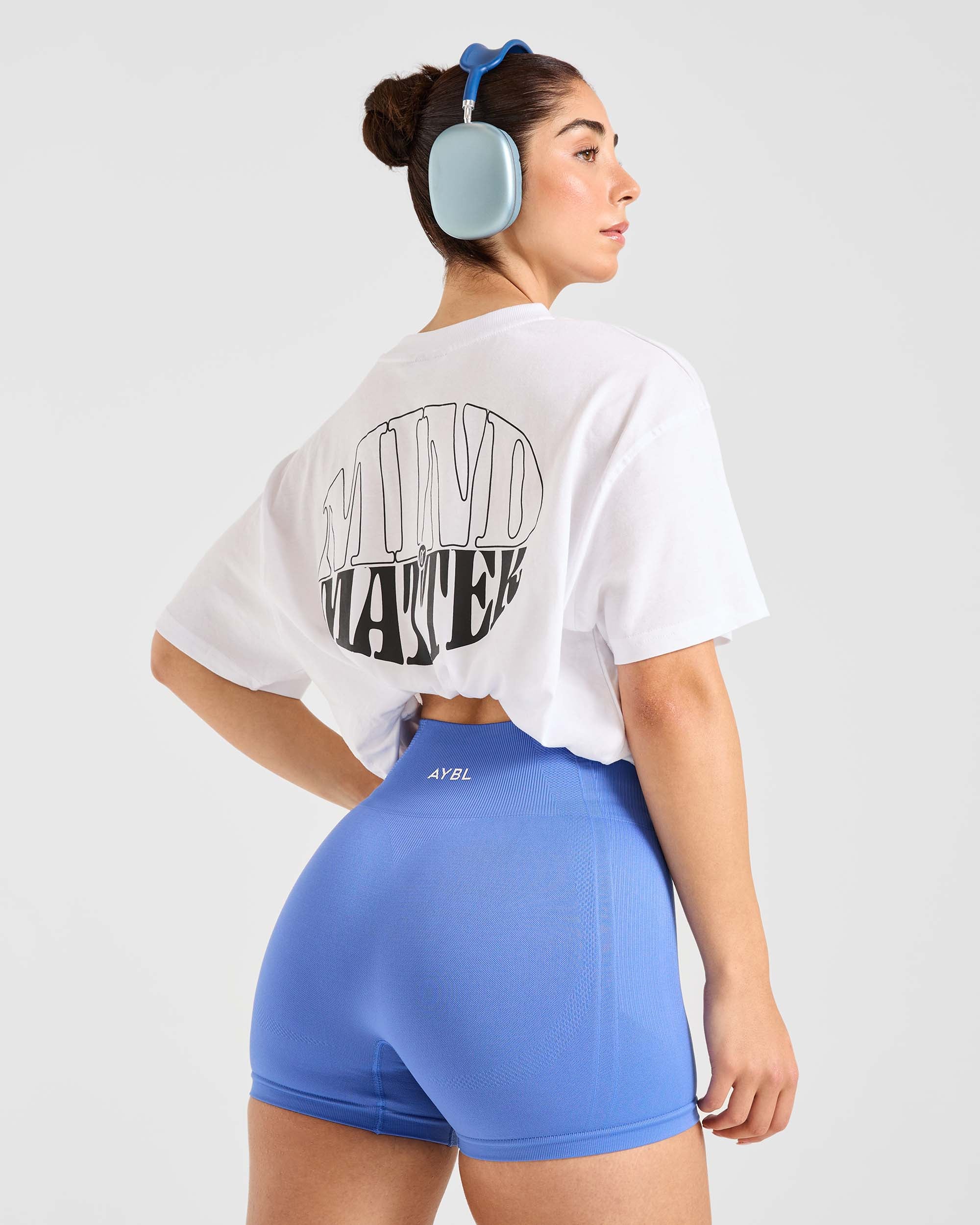 Mind Over Matter Oversized T Shirt - White - Image 8