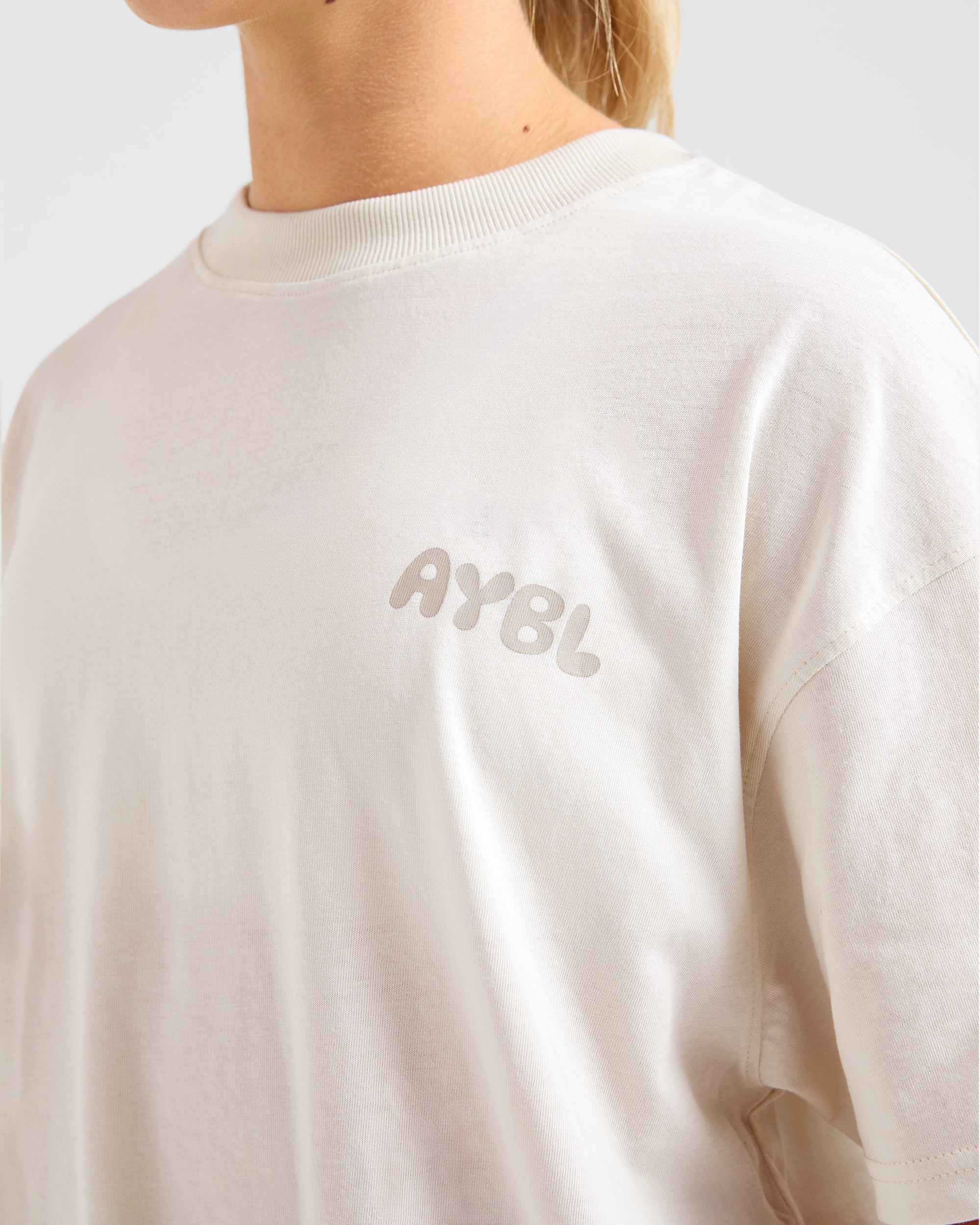 Mind Over Matter V2 Oversized T Shirt - Beige/Brown - Image 6