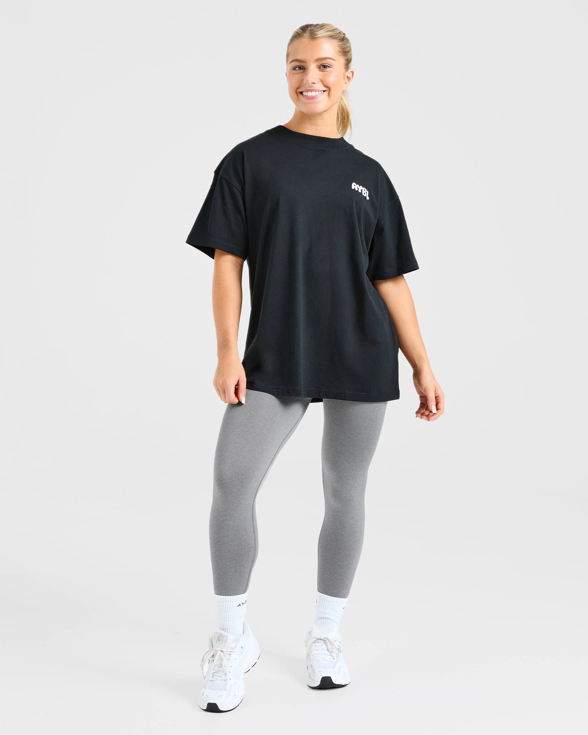 Mind Over Matter V2 Oversized T Shirt - Black - Image 4