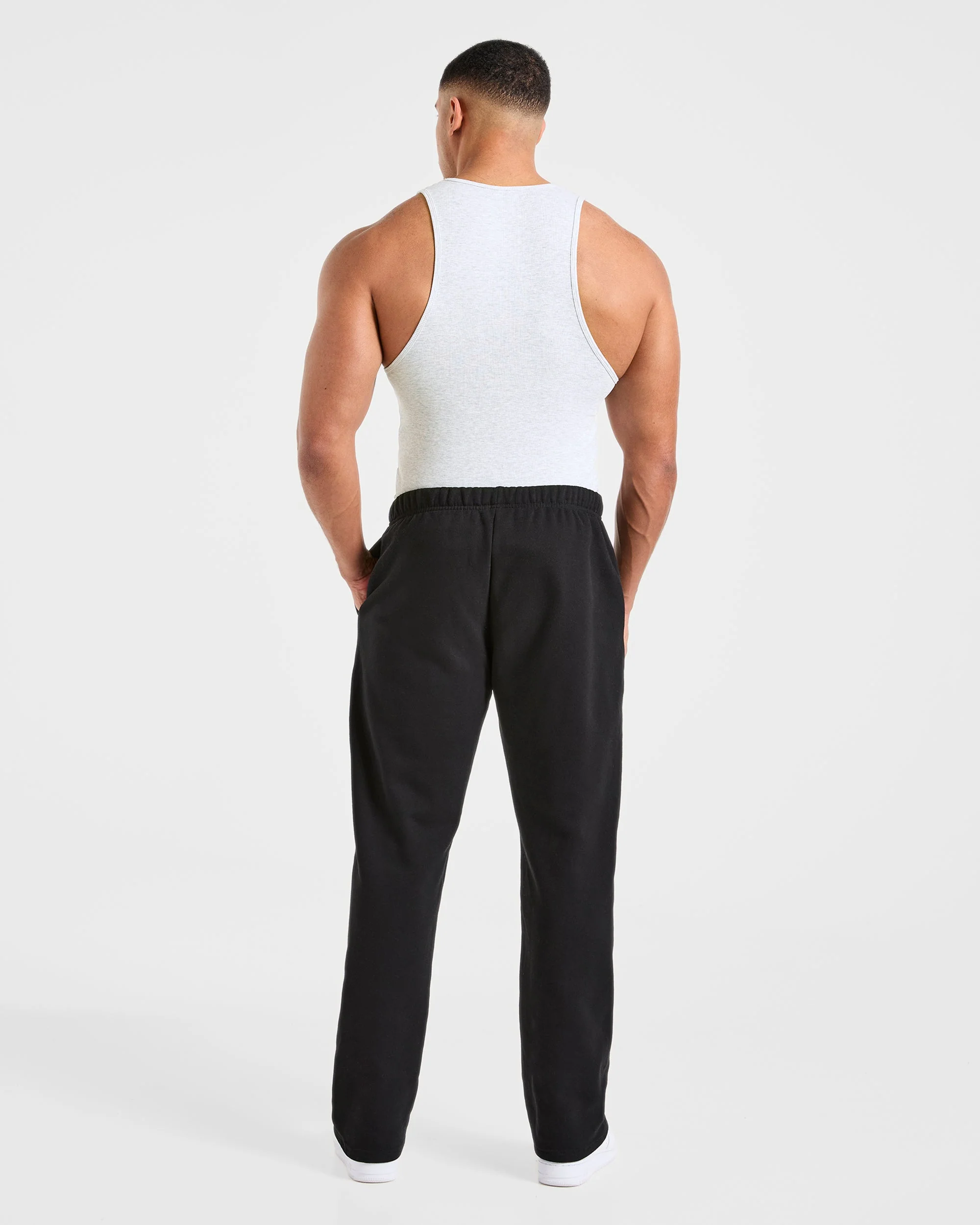 Muscle Ribbed Tank - Light Grey Marl - Image 4