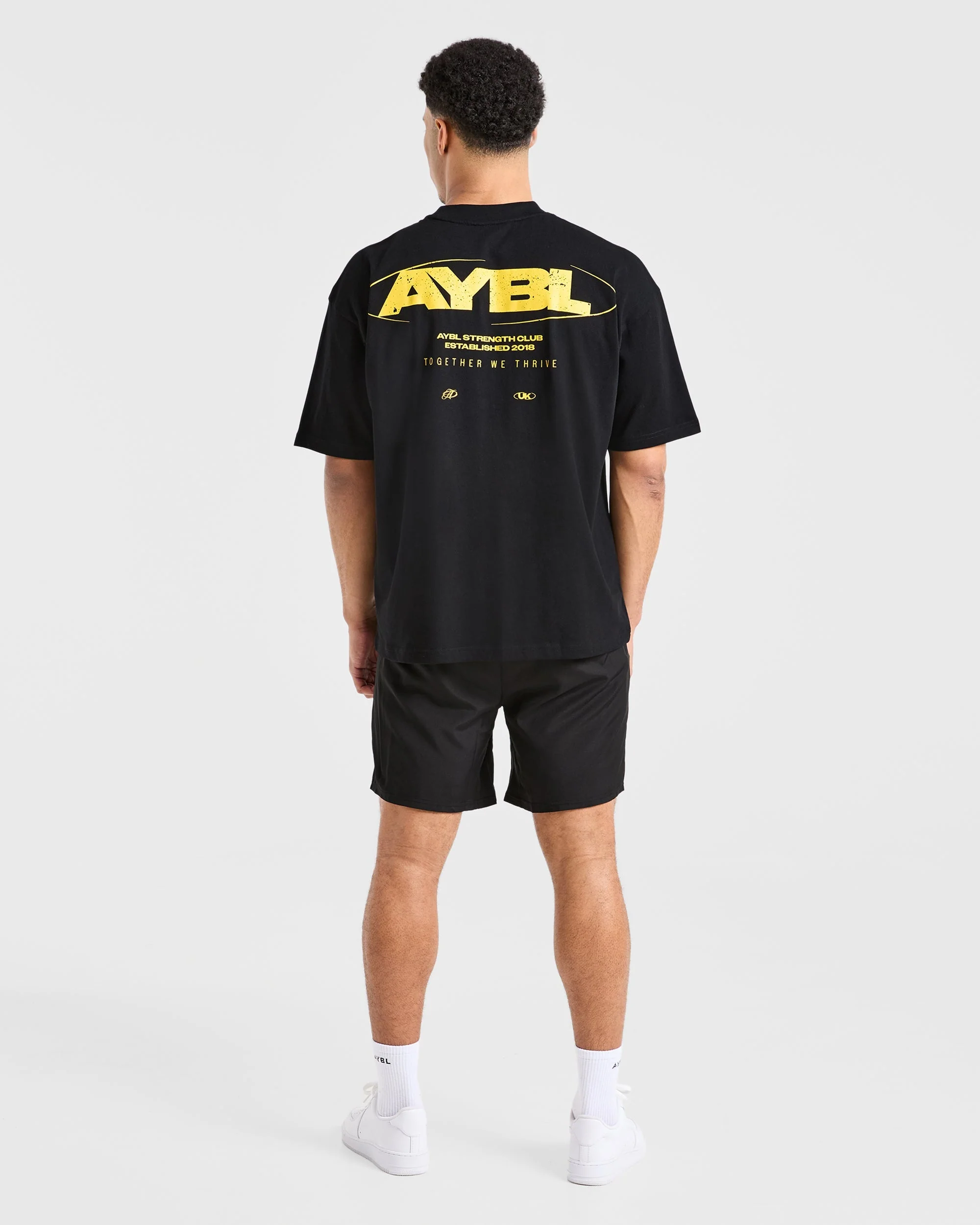 Orbit Oversized T Shirt - Black/Yellow - Image 3