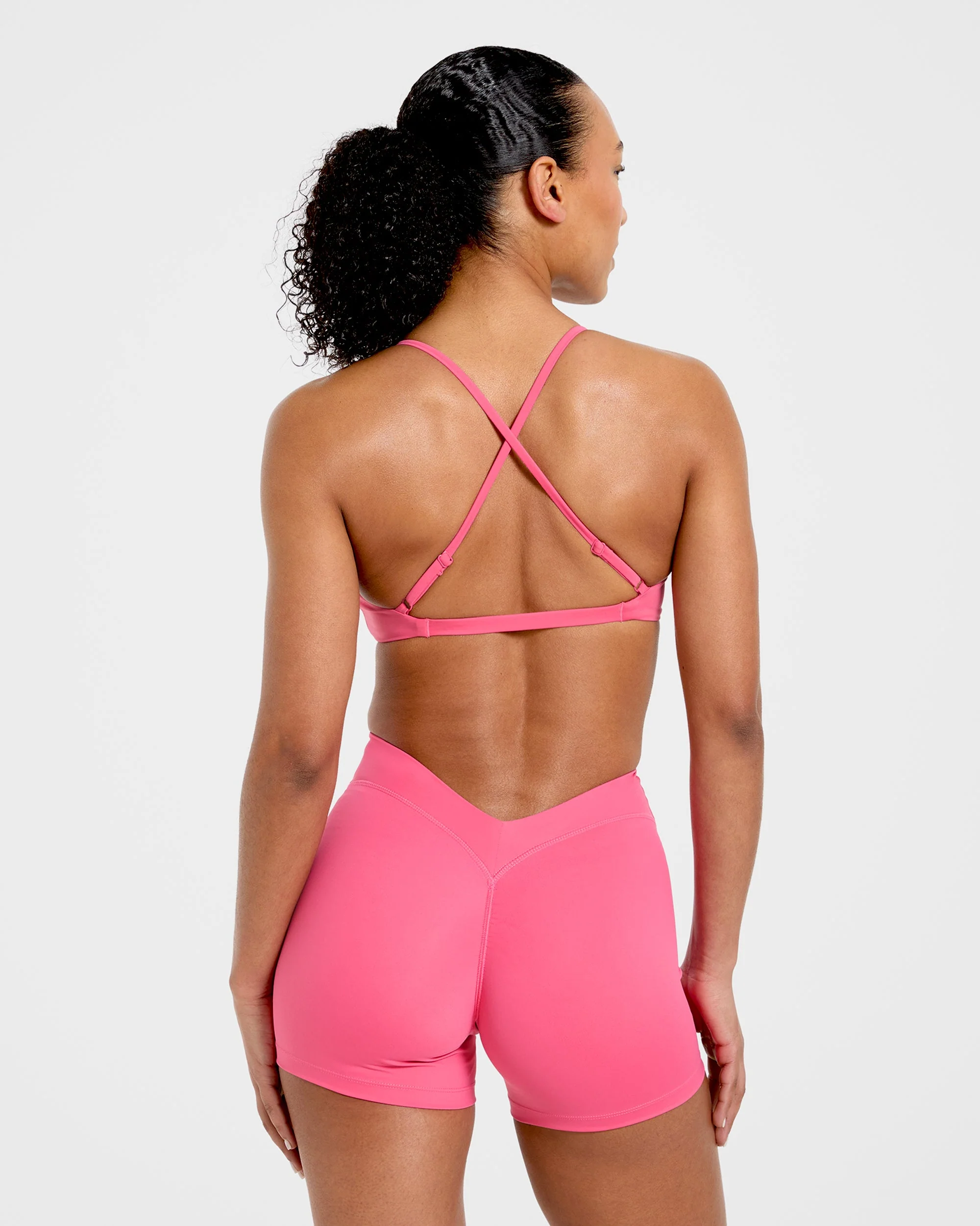 Physique Sports Bra - Roseberry Pink - Image 2