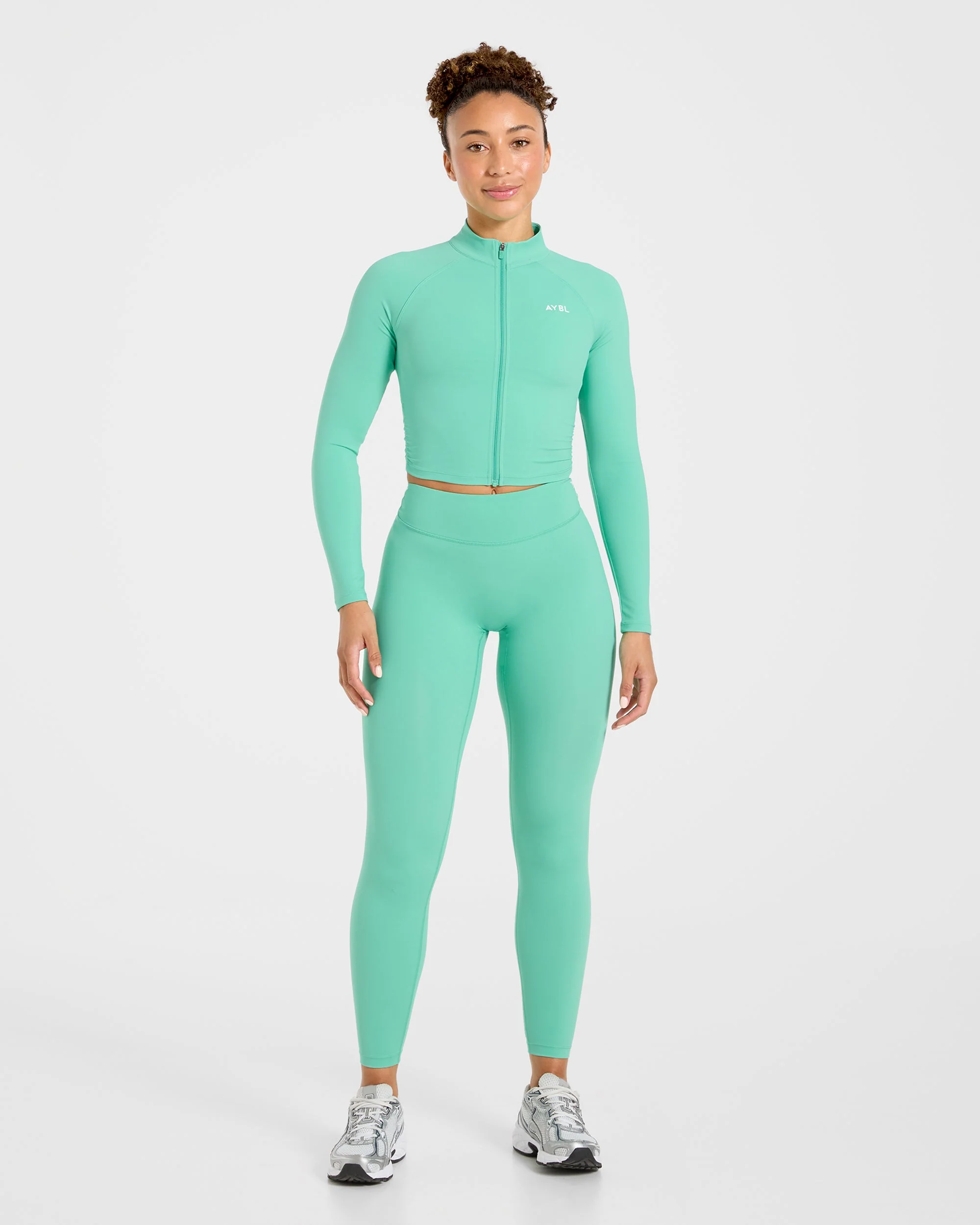 Physique Zip Up Jacket - Summer Green - Image 3