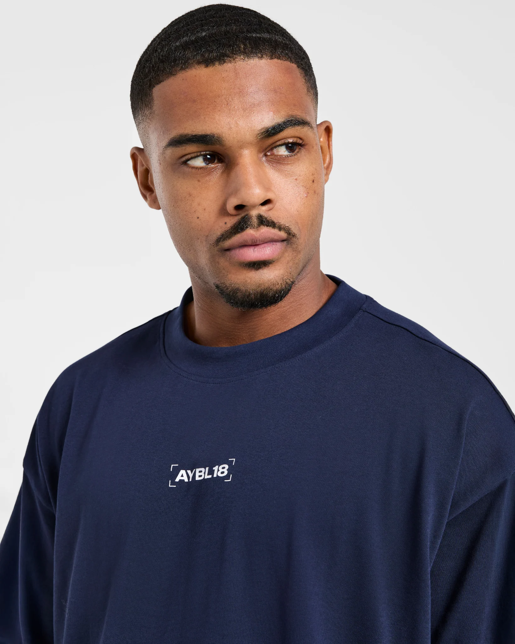 Power Club Oversized T Shirt - Navy - Image 8