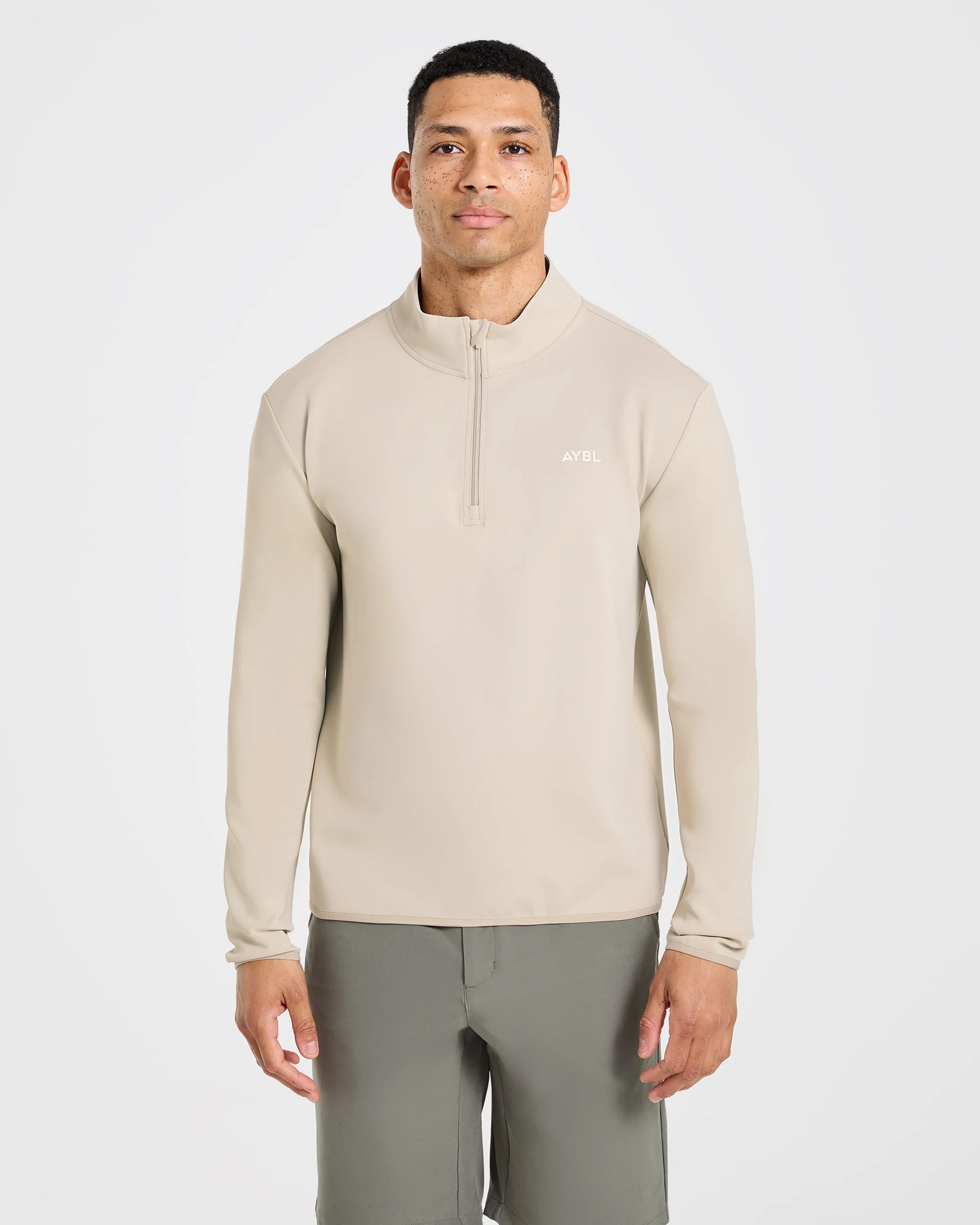 Precision 1/4 Zip Pullover - Sand